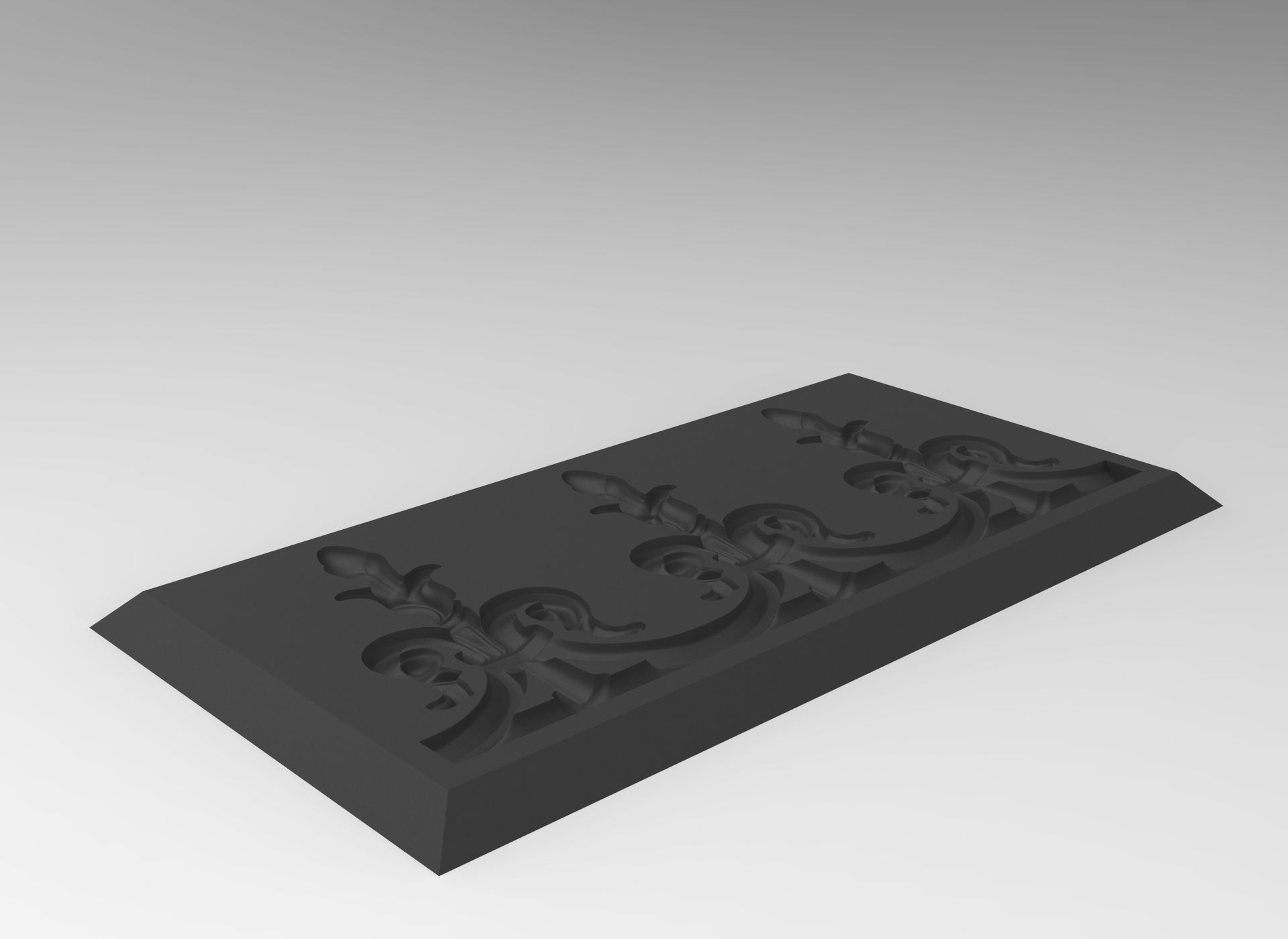 Roof ornement friezes tulip pattern HD model for CNC or Printer 3D ...