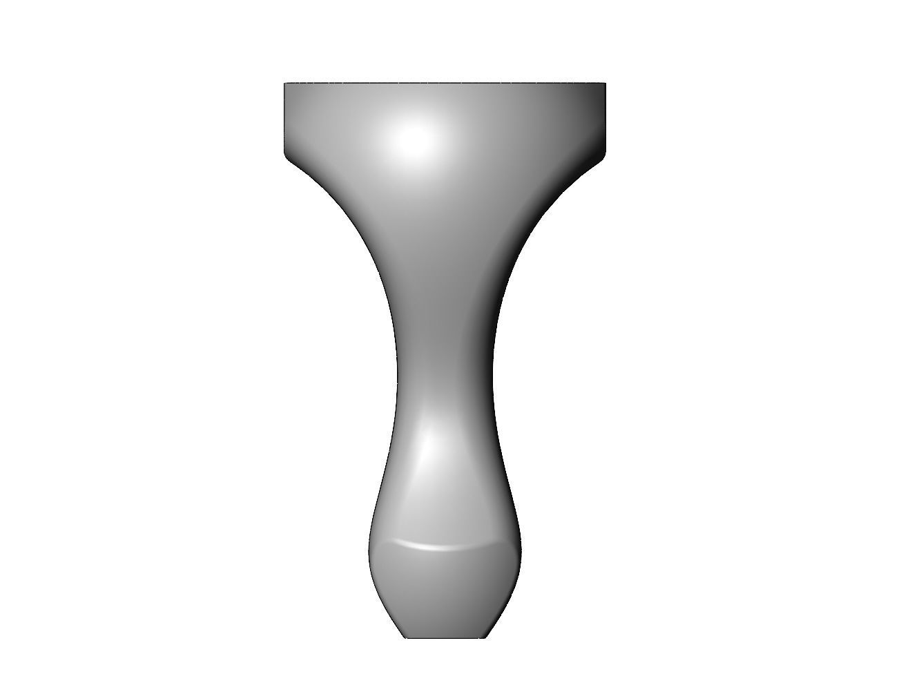 Antique Queen Anne Leg and Feet 3D model 3D printable | CGTrader