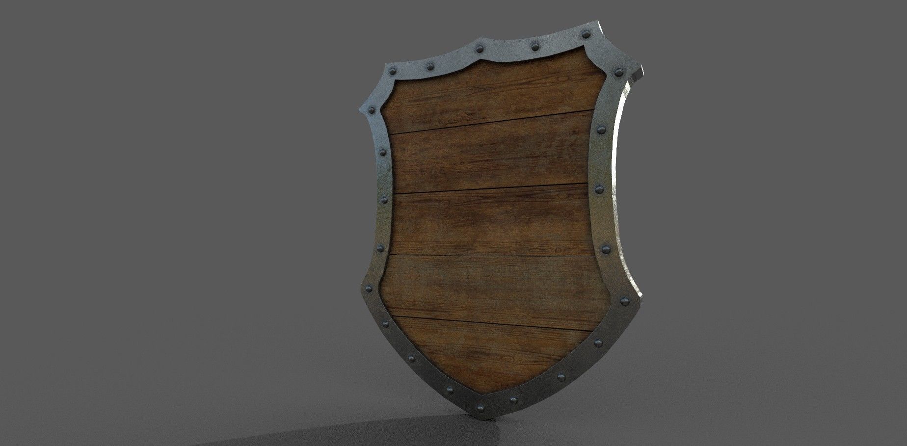 Shield 3D model Low-poly 3D model