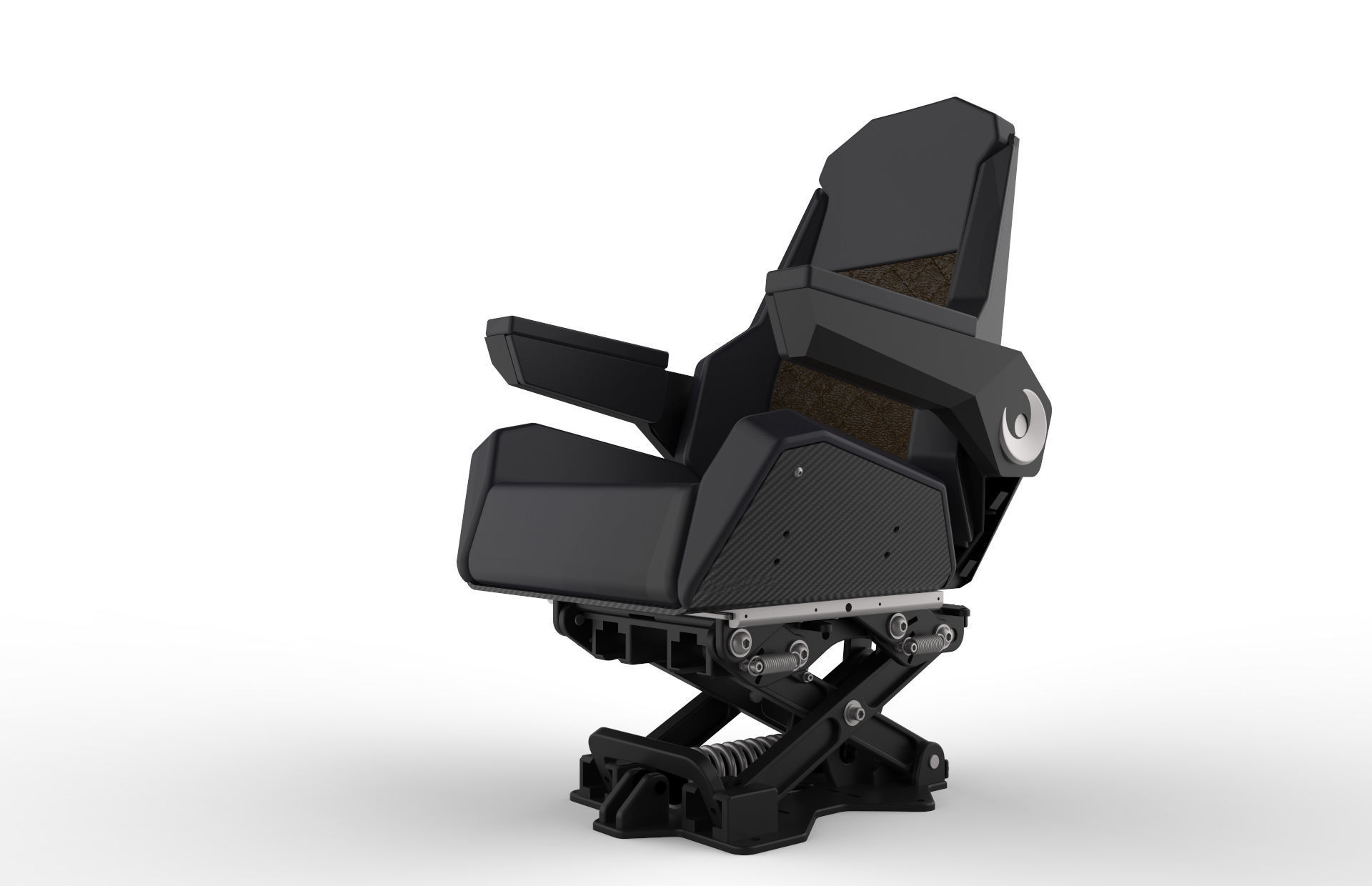 3D asset Professional Shock Absorber Seat CGTrader