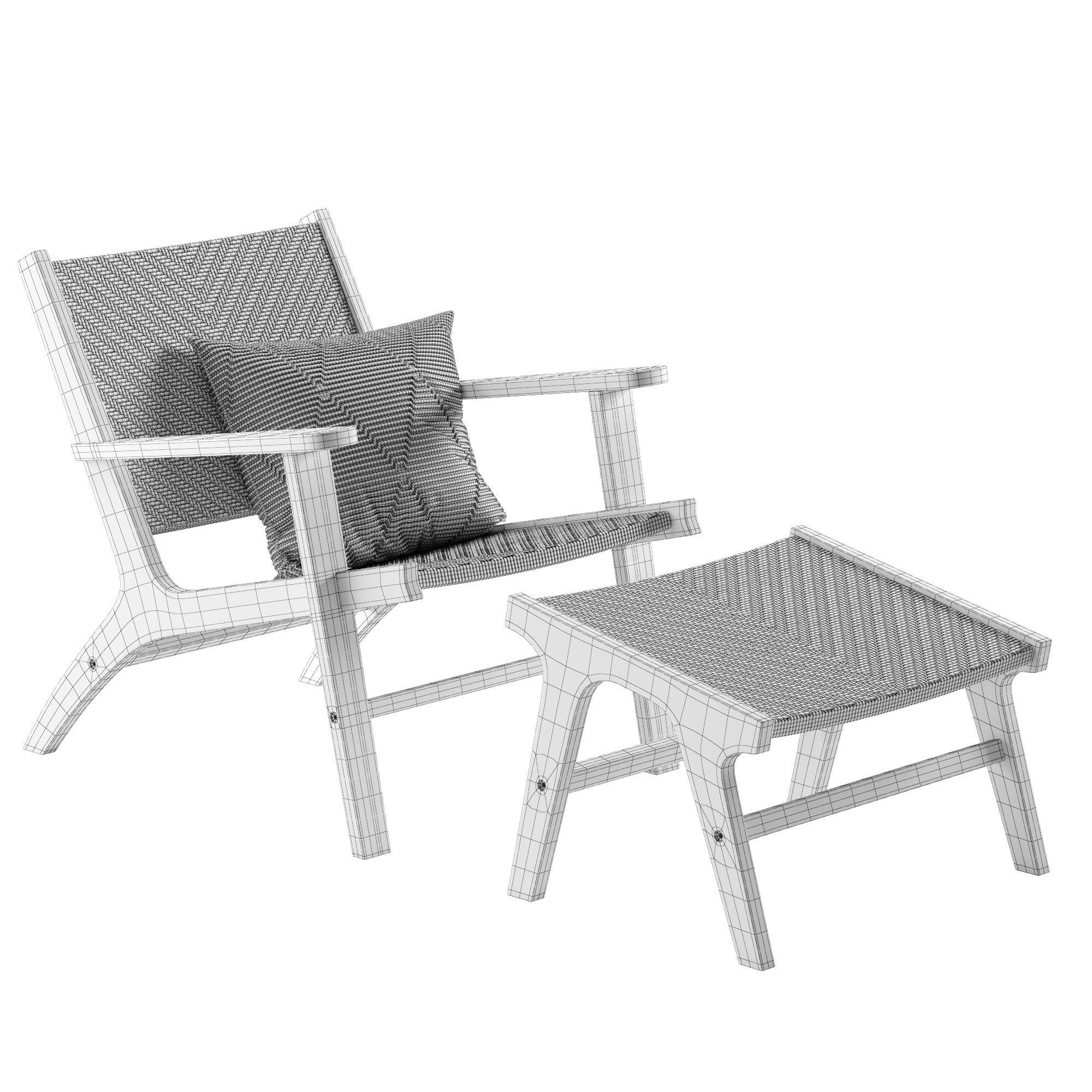 West Elm Bondi armchair 3D model CGTrader