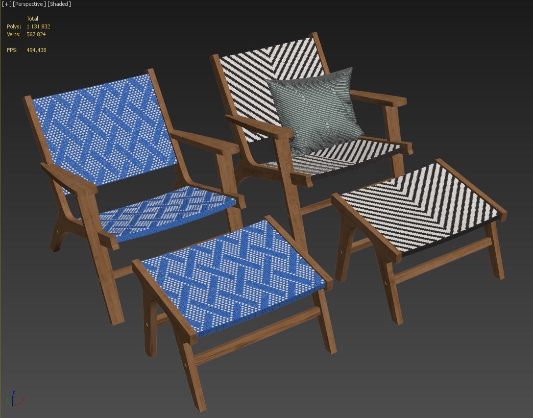 West Elm Bondi armchair 3D model CGTrader