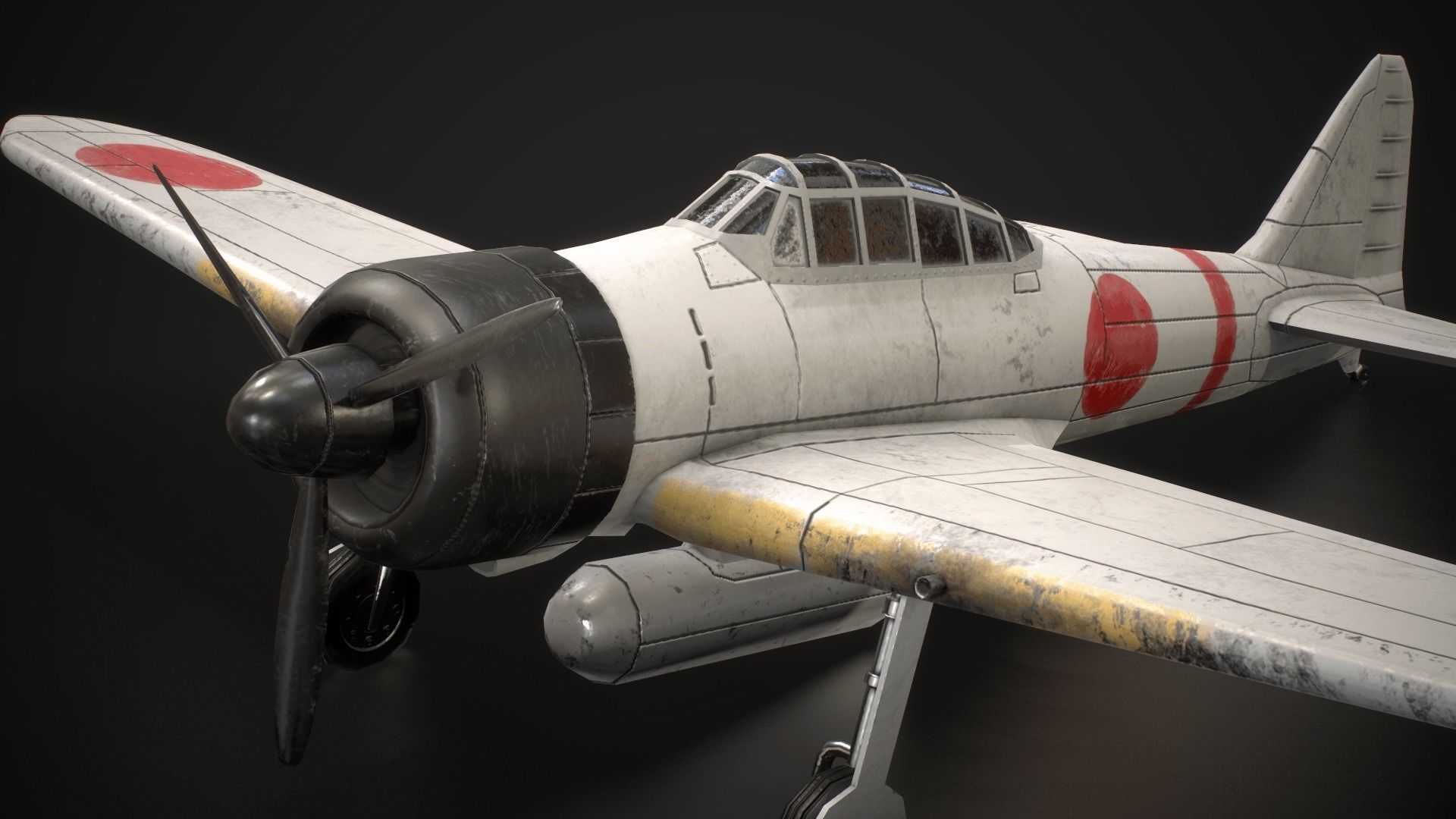 3D model Mitsubishi A6M Zero VR / AR / low-poly | CGTrader