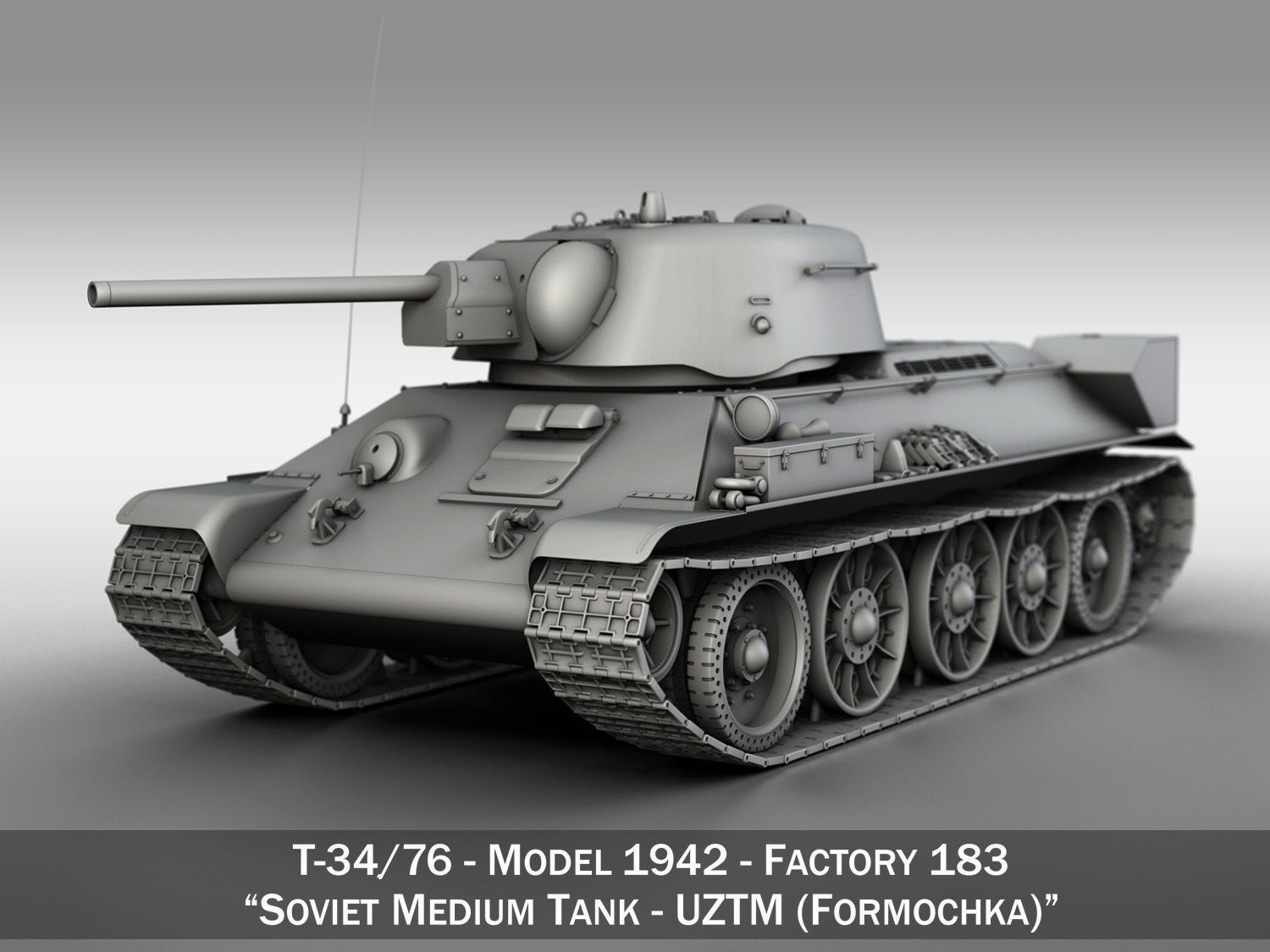 T-34-76 UZTM - Model 1942 - Soviet Medium Tank