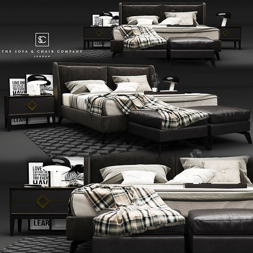 The Sofa and Chair Company Enzo Bed 3D model CGTrader