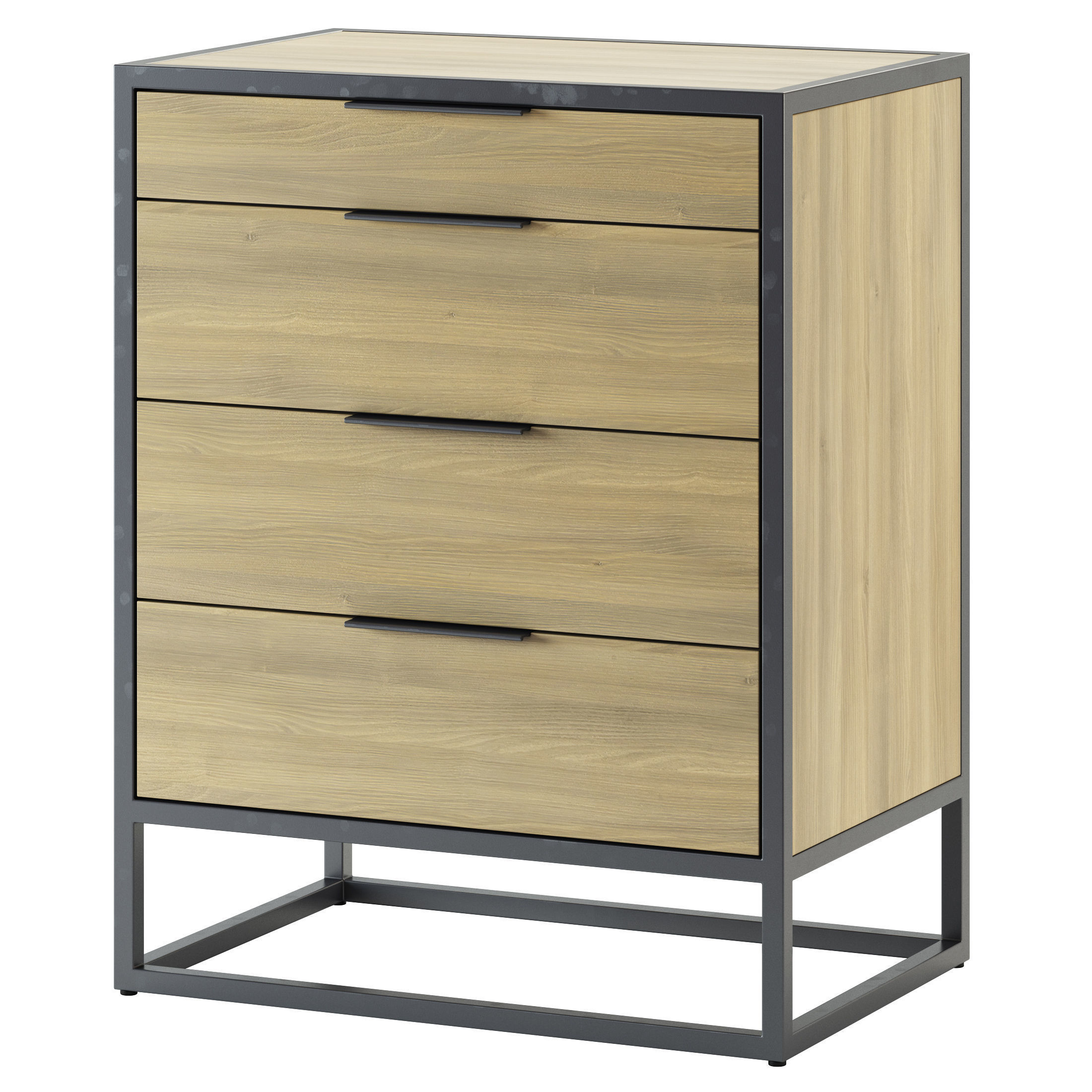 Crate and Barrel Oxford Drawers 3D model CGTrader