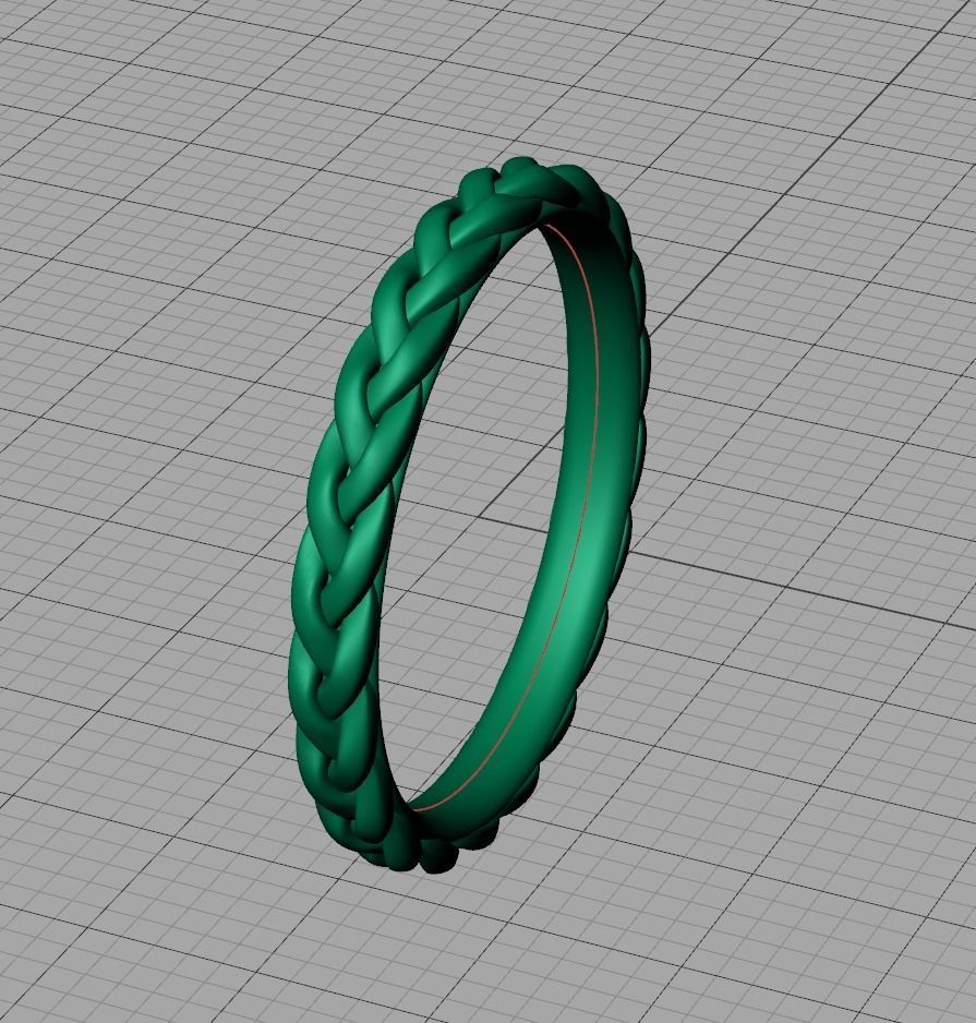 Braided Stackble Ring printable 3dmodel 3D model 3D printable | CGTrader