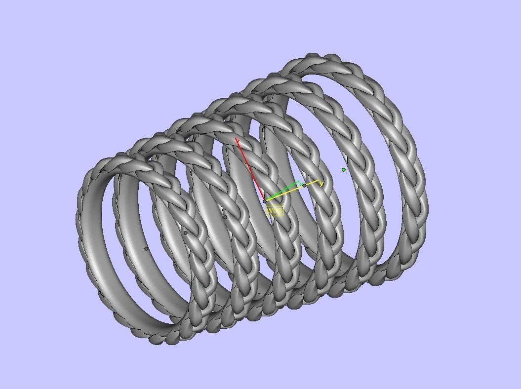 Braided Stackble Ring printable 3dmodel 3D model 3D printable | CGTrader