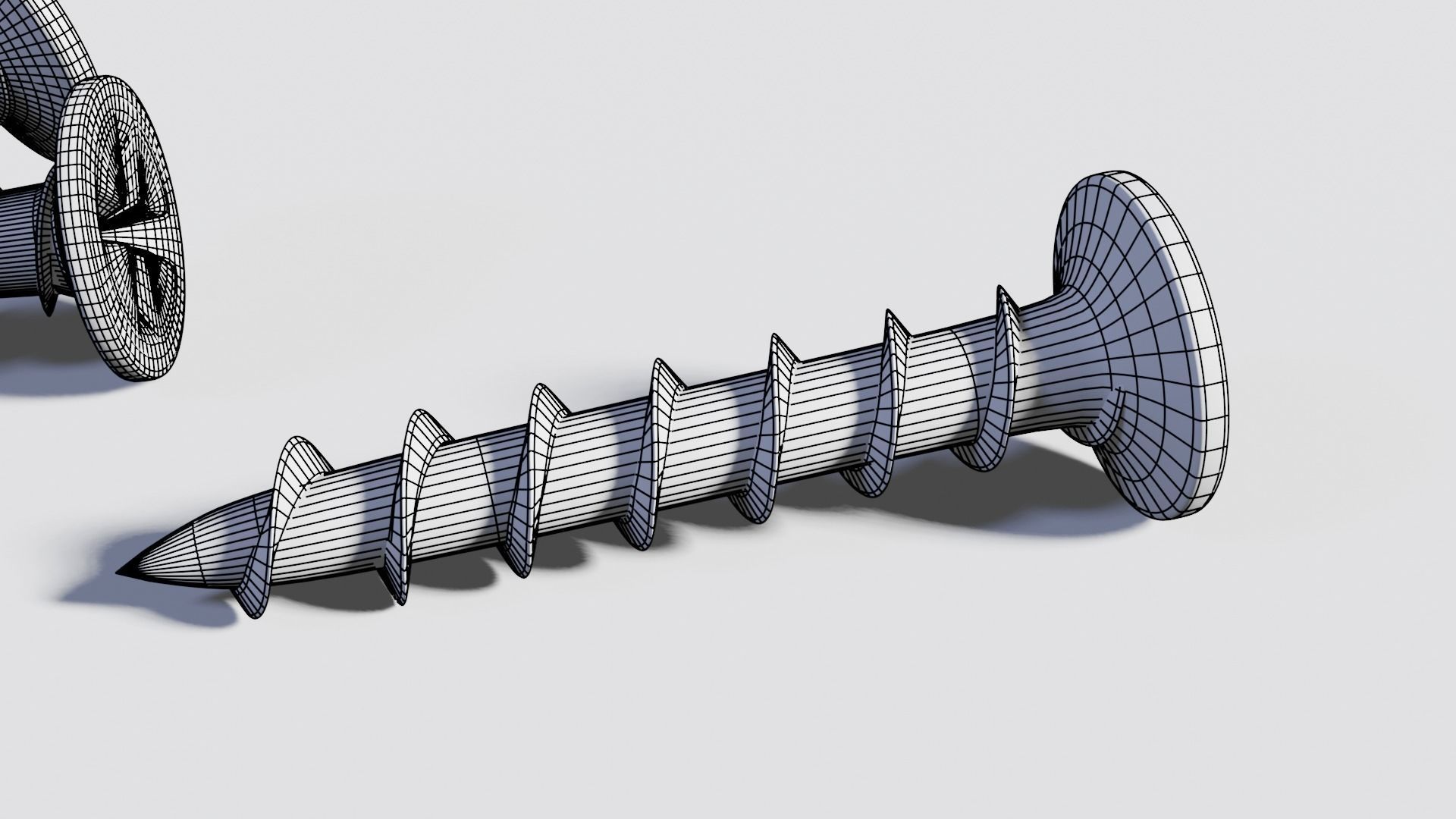 Drywall screws 3D model CGTrader