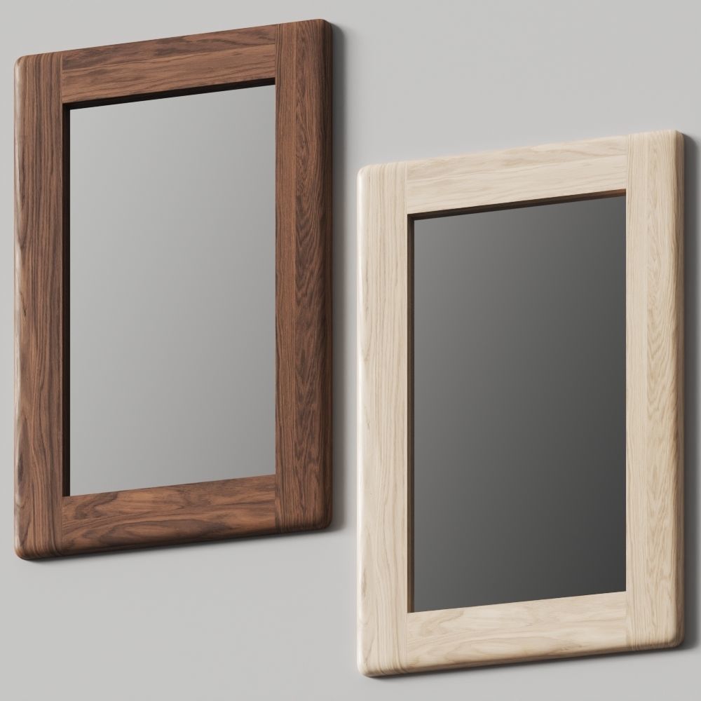 West Elm Anton Mirror Rectangle 3D model CGTrader
