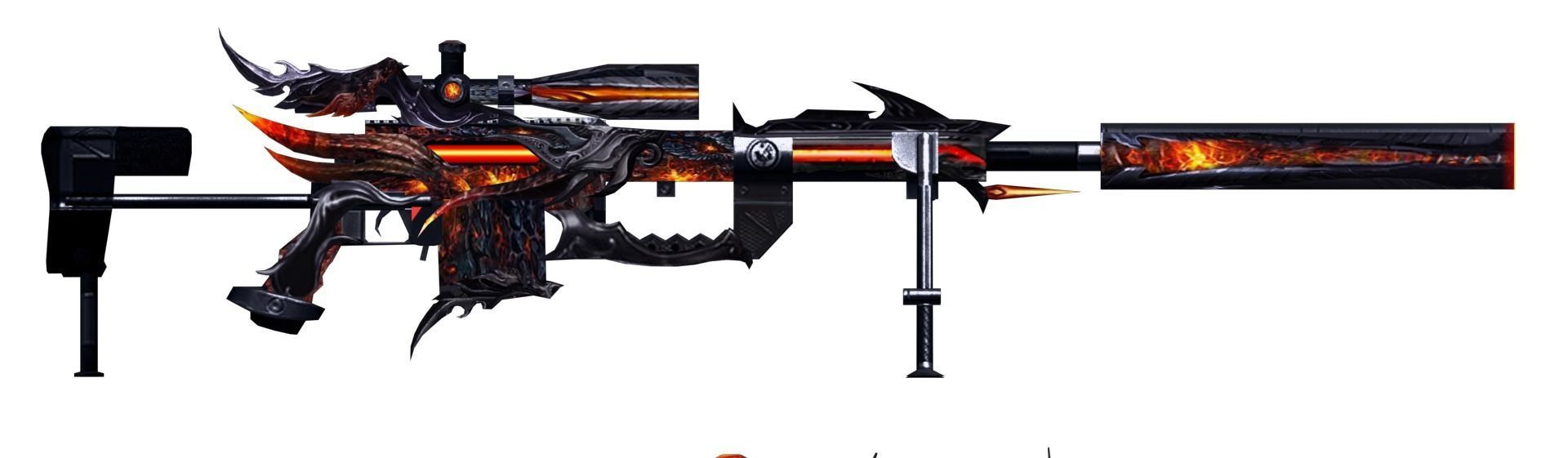 Gun Cheytac Diablo Hand painted