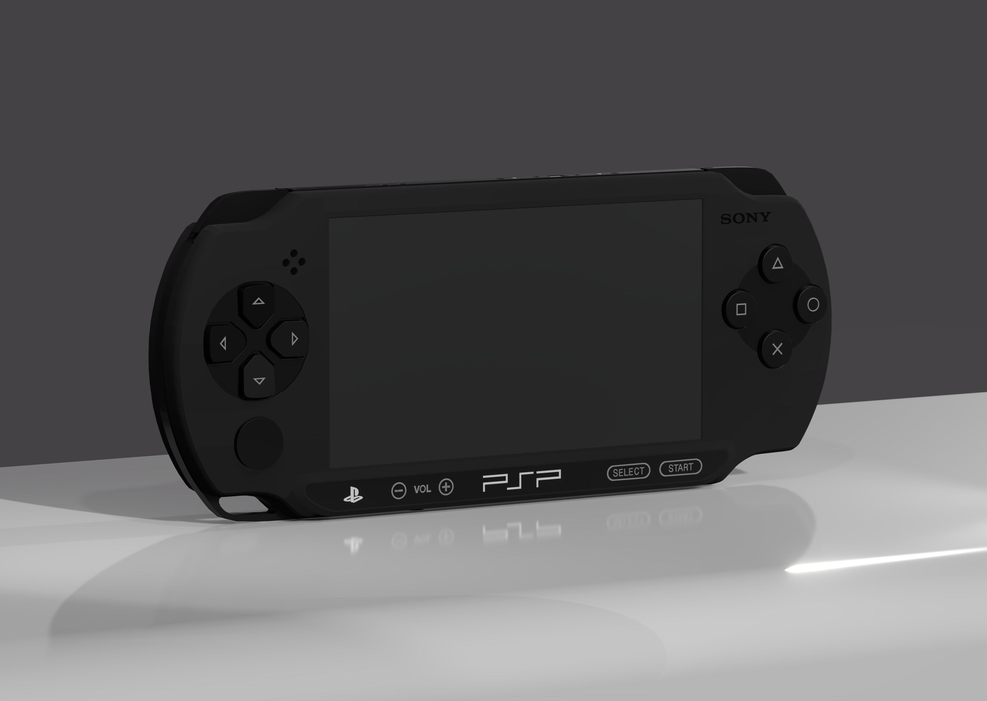 3D model Sony PSP STREET Playstation Portable Model E1004 VR / AR