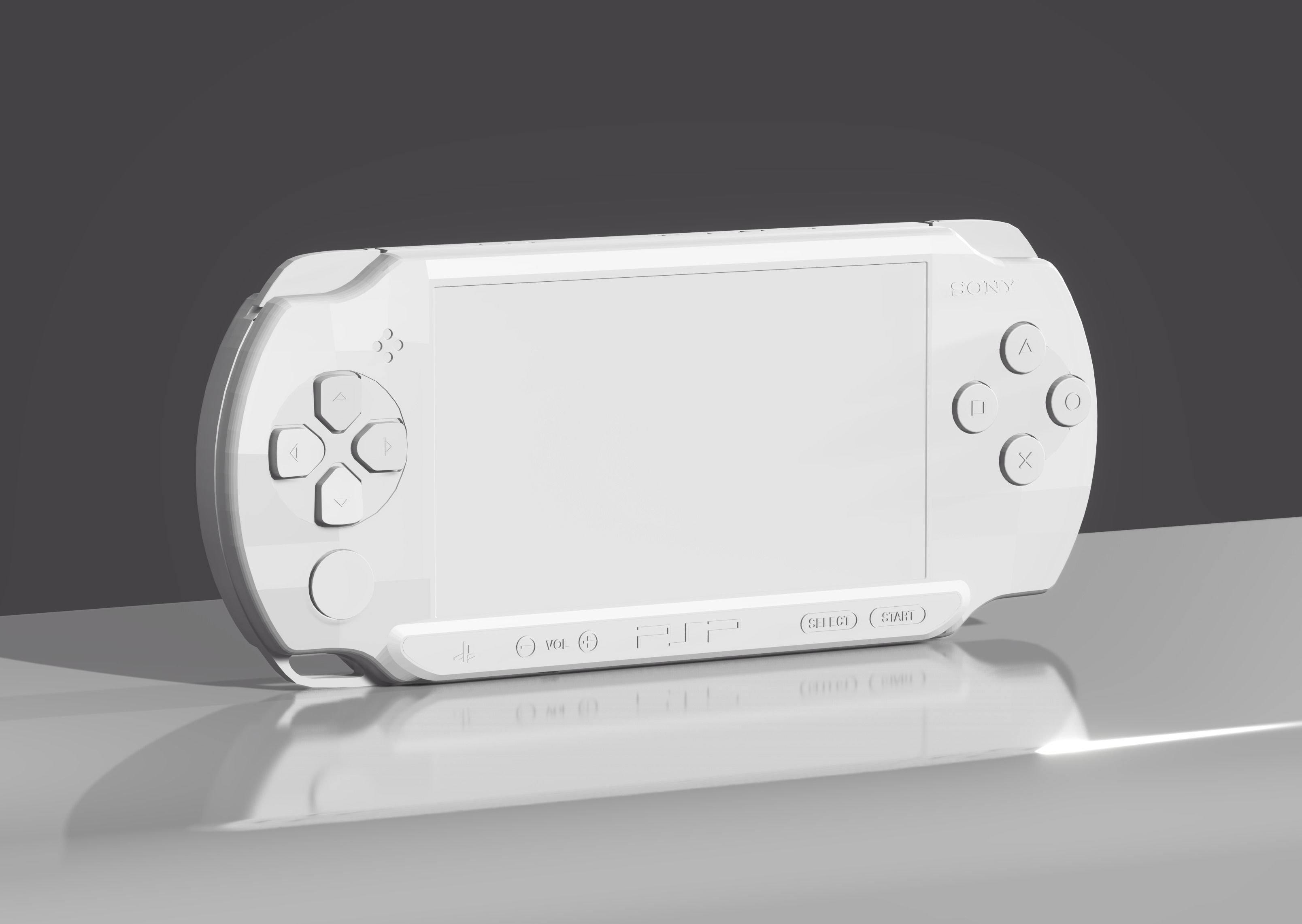 3D model Sony PSP STREET Playstation Portable Model E1004 VR / AR