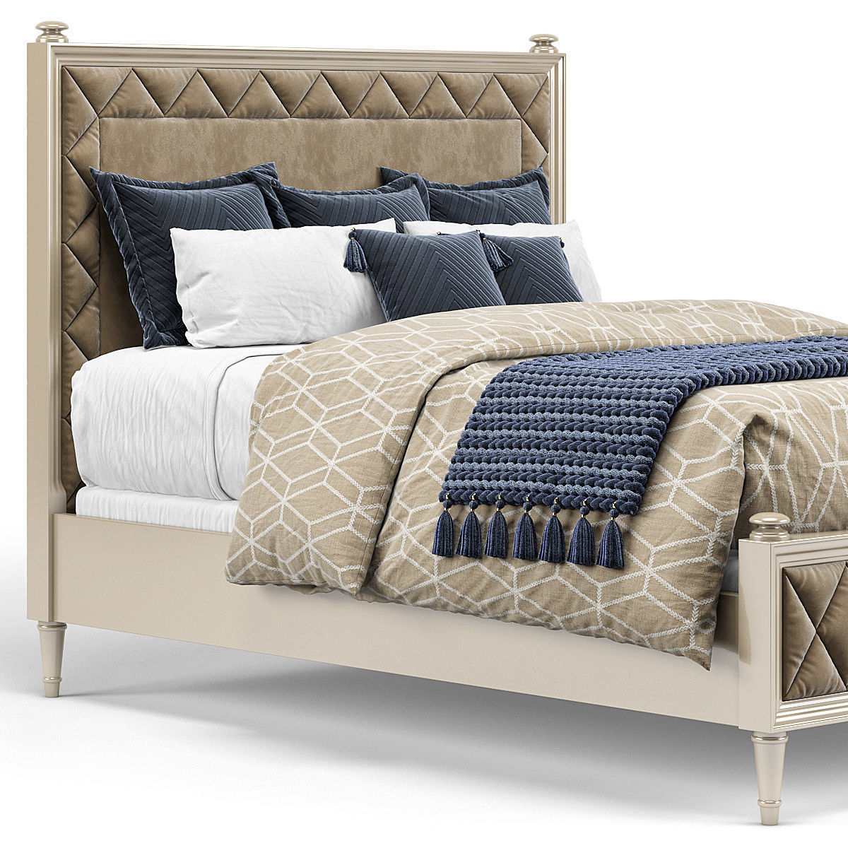 Caracole Classic King Bed 3D model CGTrader