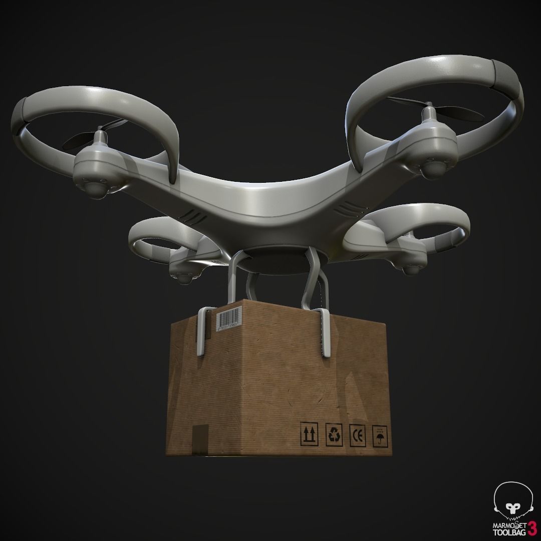 3D model Cargo Drone CGTrader