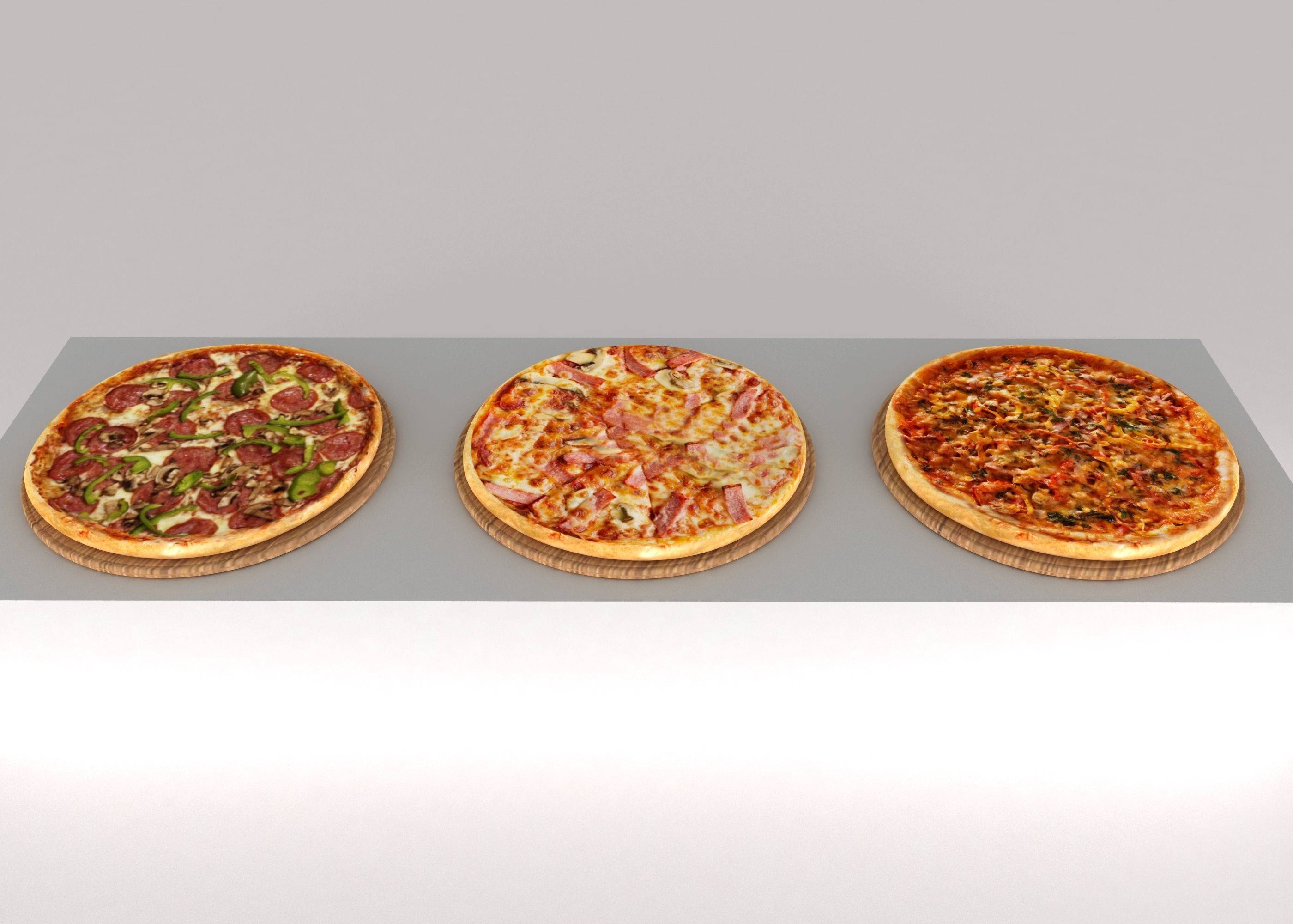 pizza vegetable 3D | CGTrader