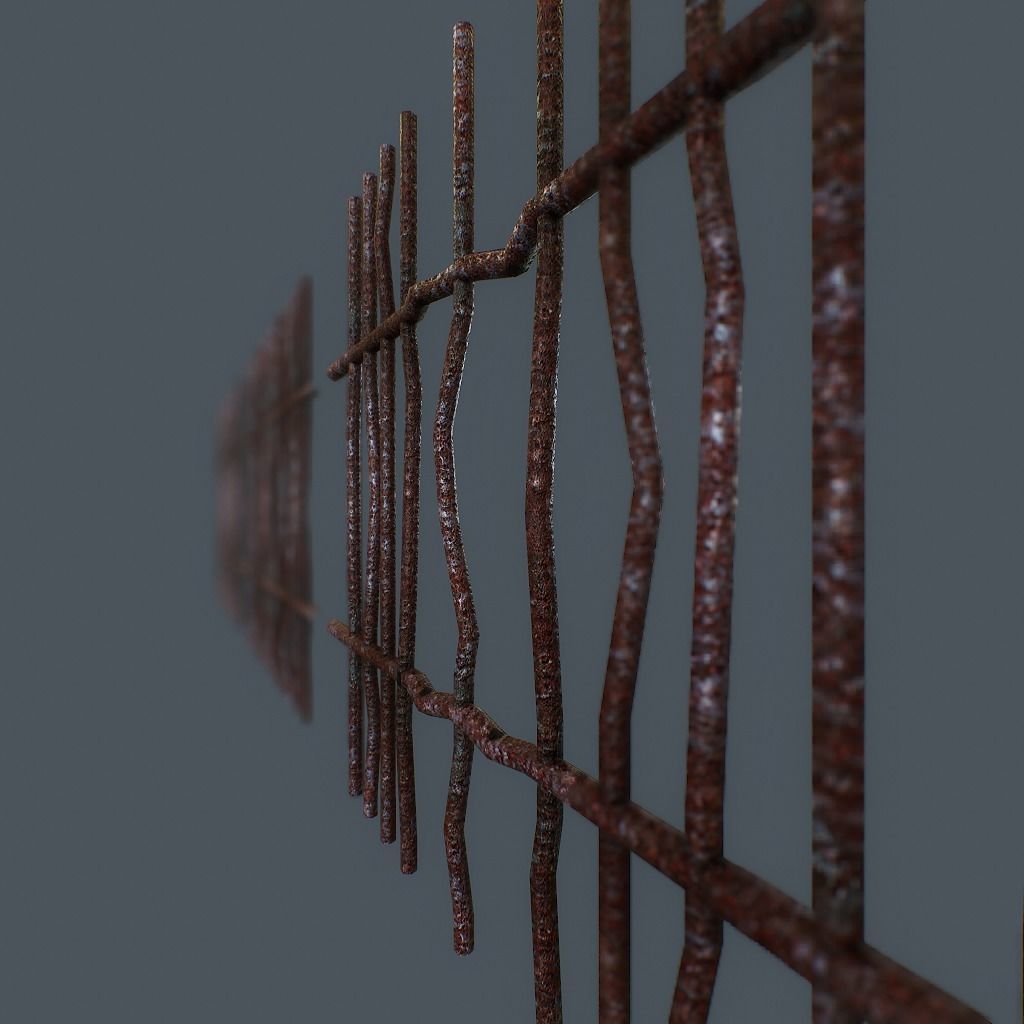 3D model Rusty Bars VR / AR / low-poly | CGTrader