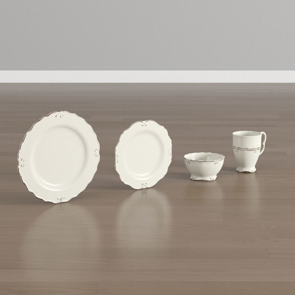 3D model Vintage crockery set CGTrader