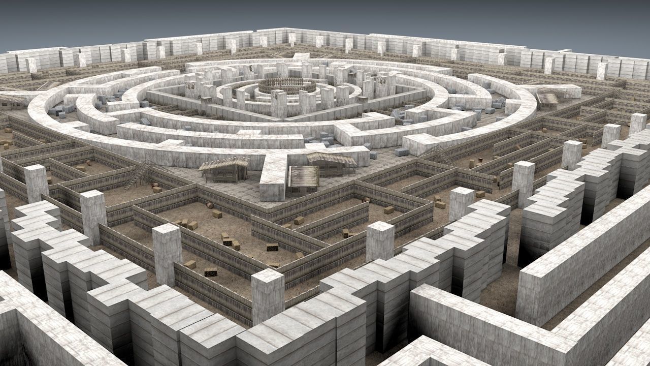 Stone Maze 3D model CGTrader
