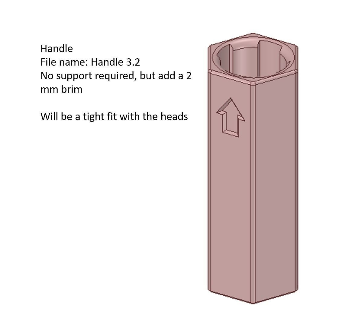 Rotating Paint Handle 3D model 3D printable CGTrader