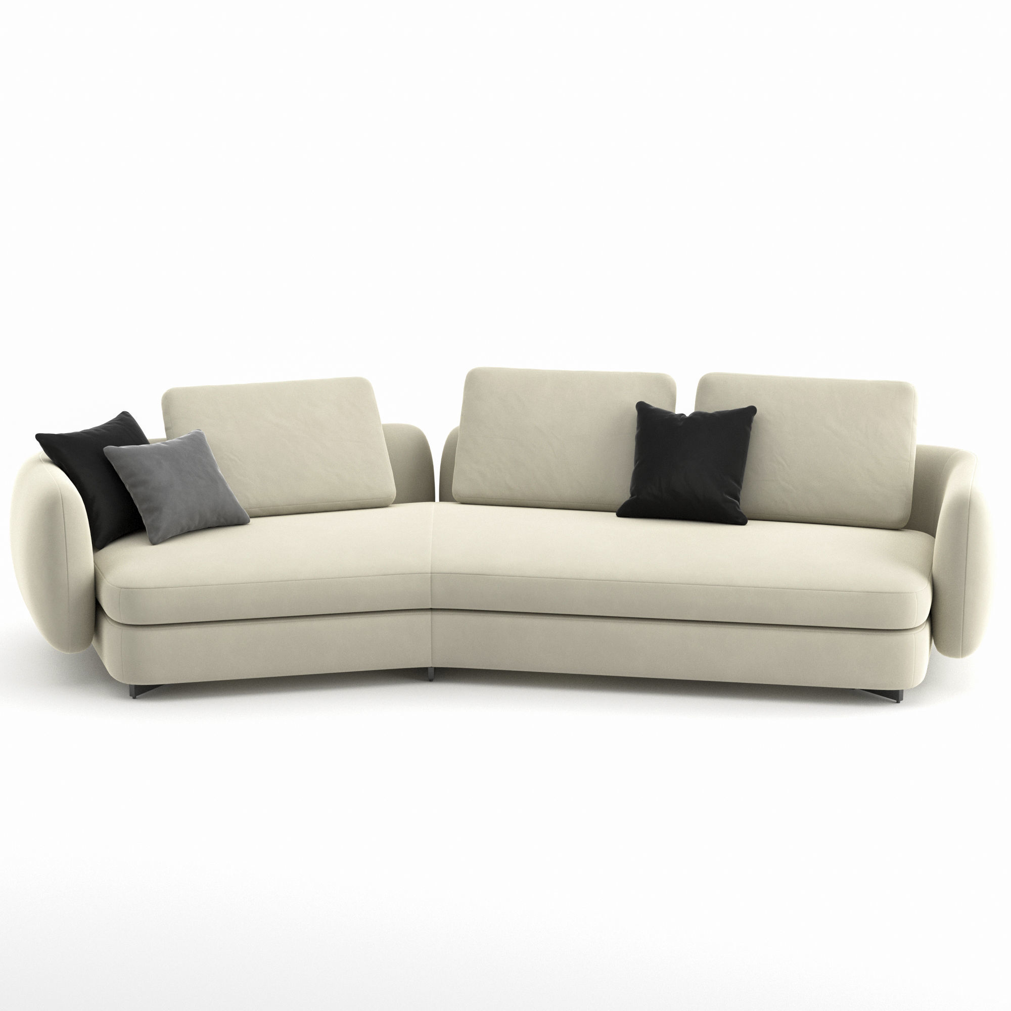 Saint Germain Sofa by Poliform 3D model CGTrader