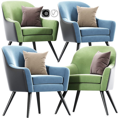 Joybird Armchair 3D model CGTrader