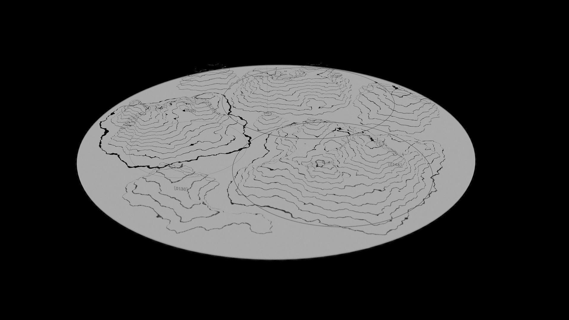 Digital Terrain 3D model animated | CGTrader
