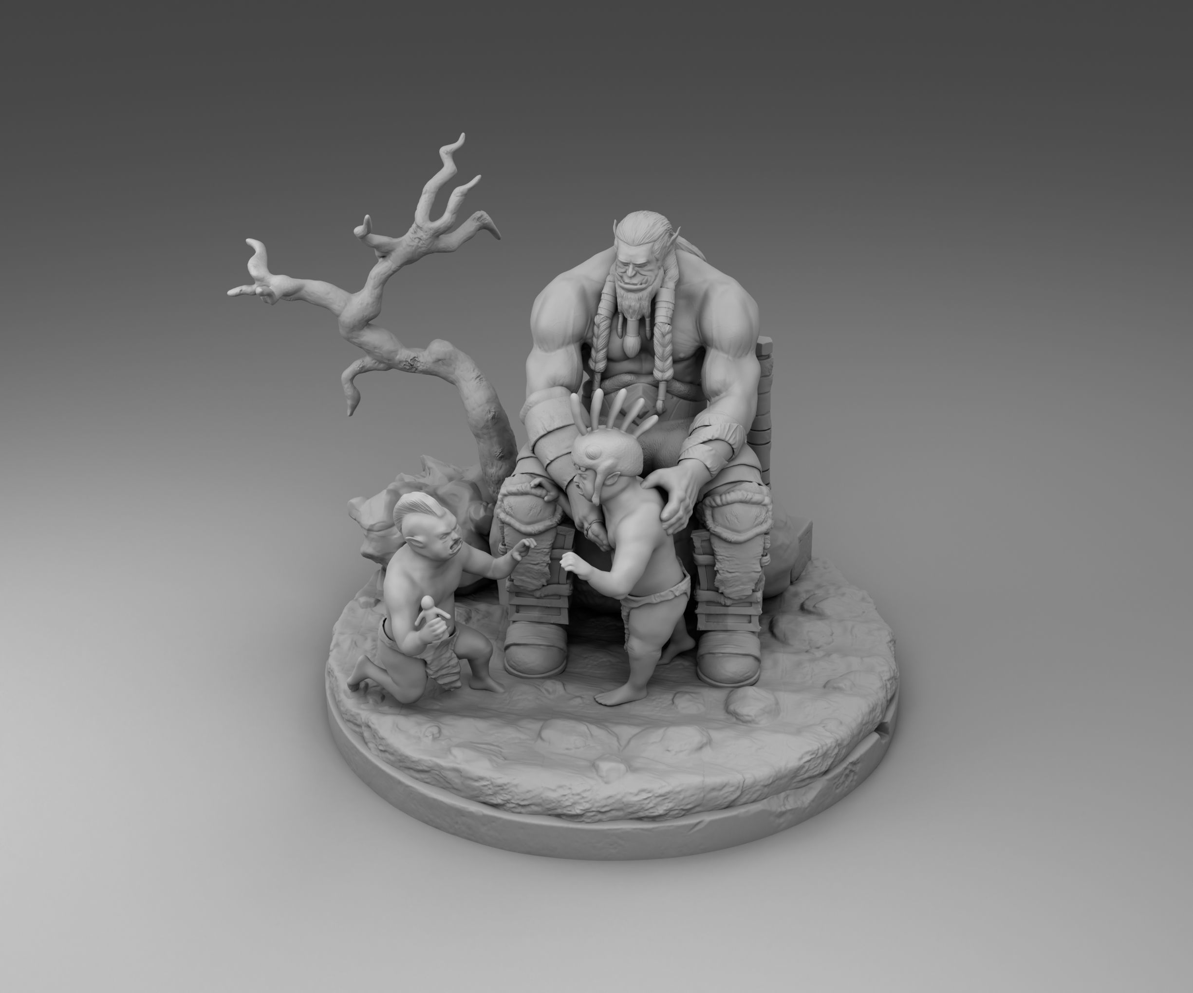 Orc with children