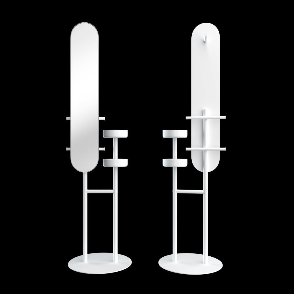 IKEA Lierskogen Valet Stand With Mirror 3D model CGTrader