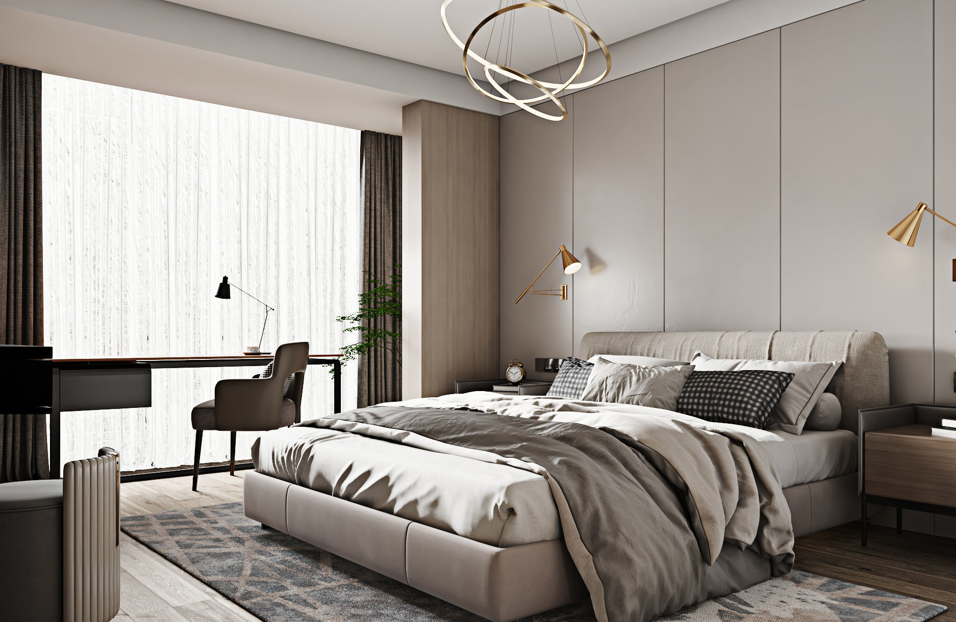 3D model Modern bedroom scene | CGTrader