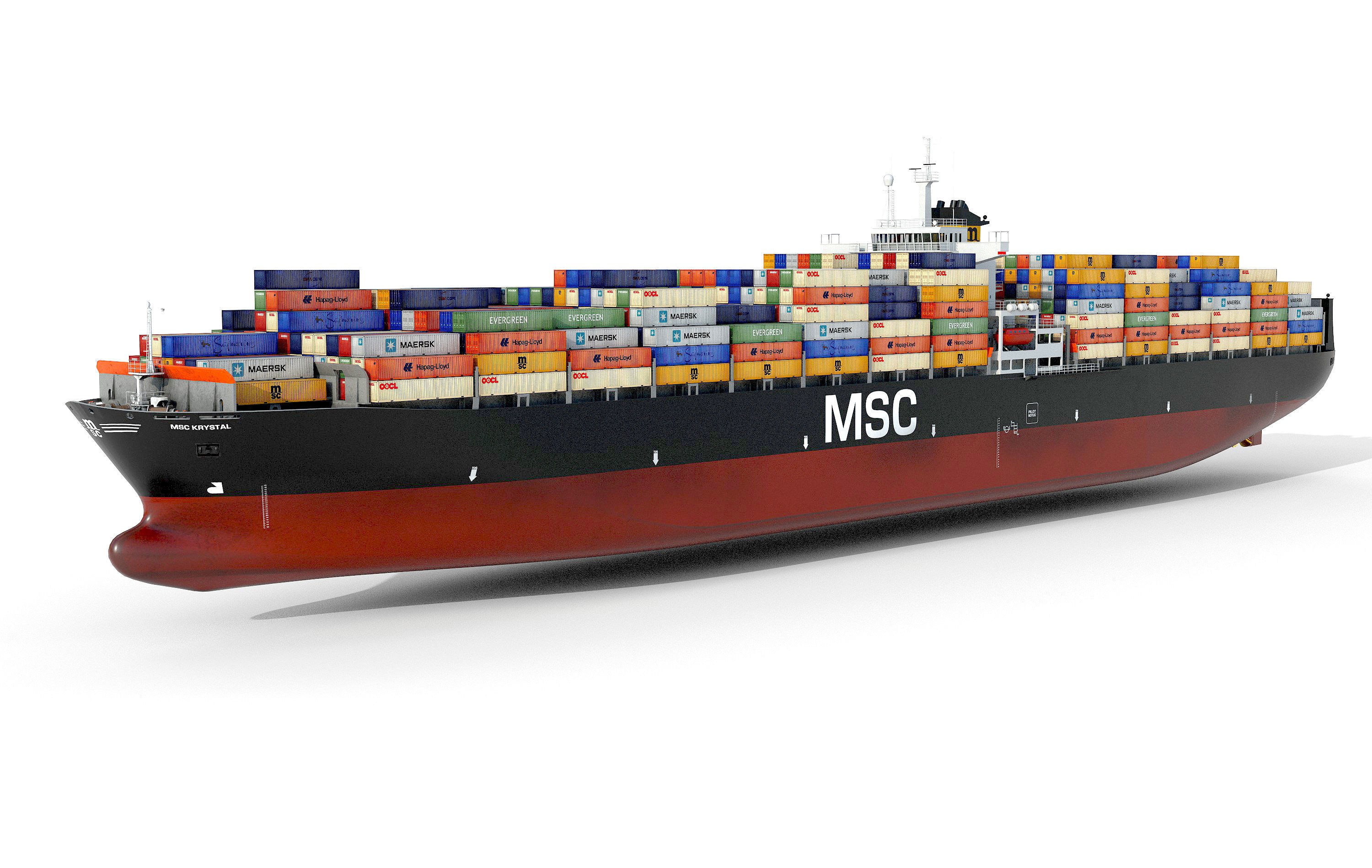 3D model Container ship lowpoly VR / AR / low-poly | CGTrader