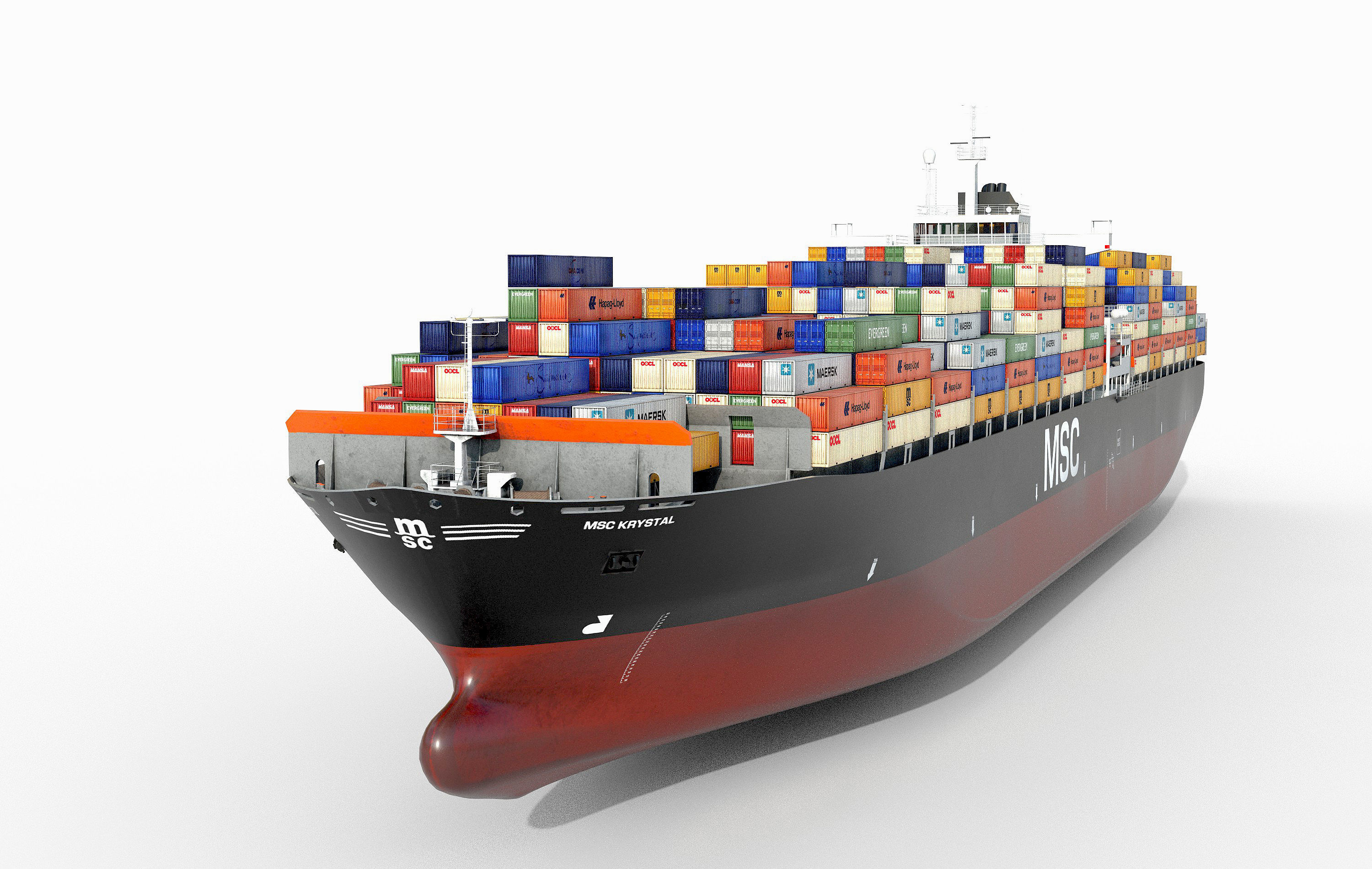 3D model Container ship lowpoly VR / AR / low-poly | CGTrader