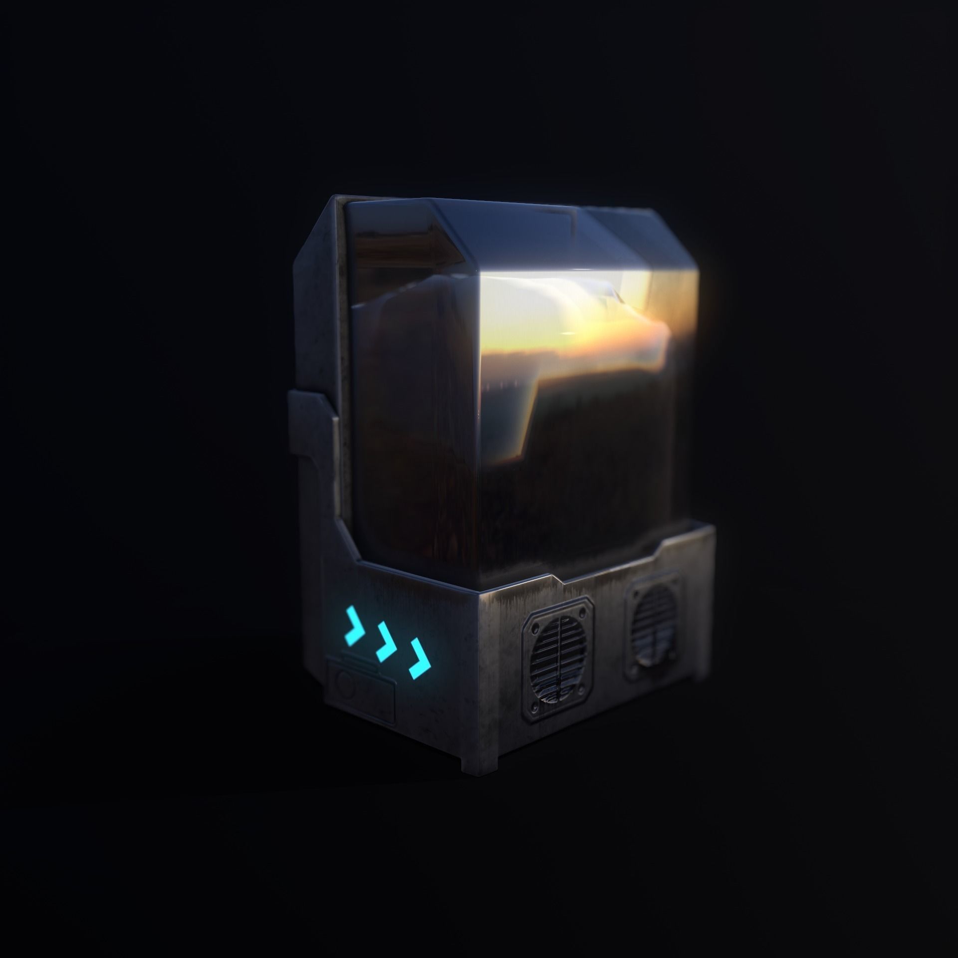 3D asset Sci-fi Water tank | CGTrader