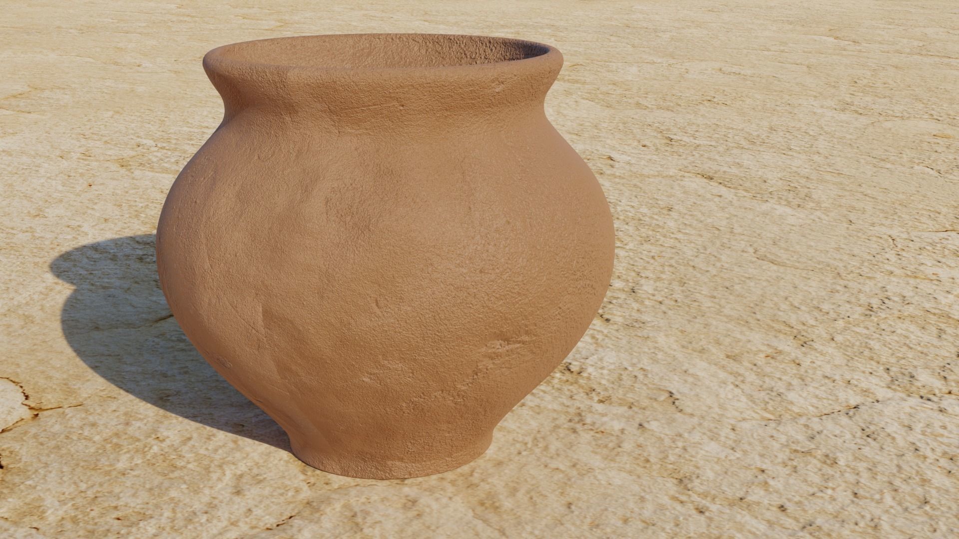 Clay vase 3D old CGTrader