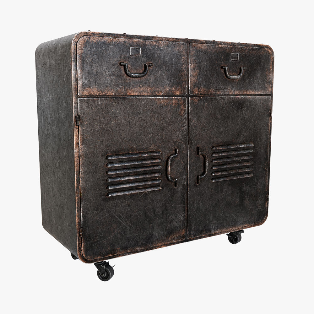 Industrial iron cabinet
