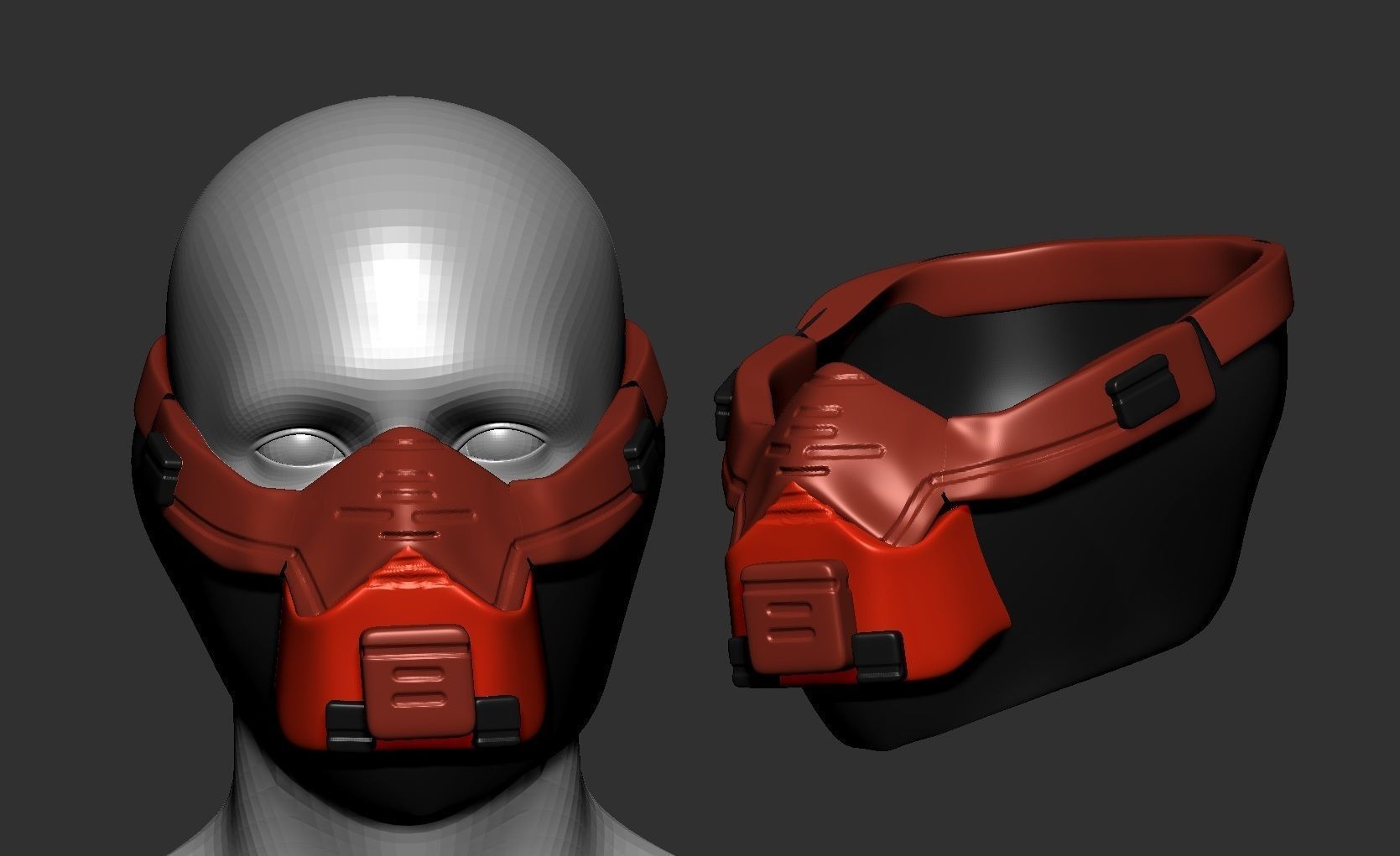 helmet high poly sculpt 3d printable