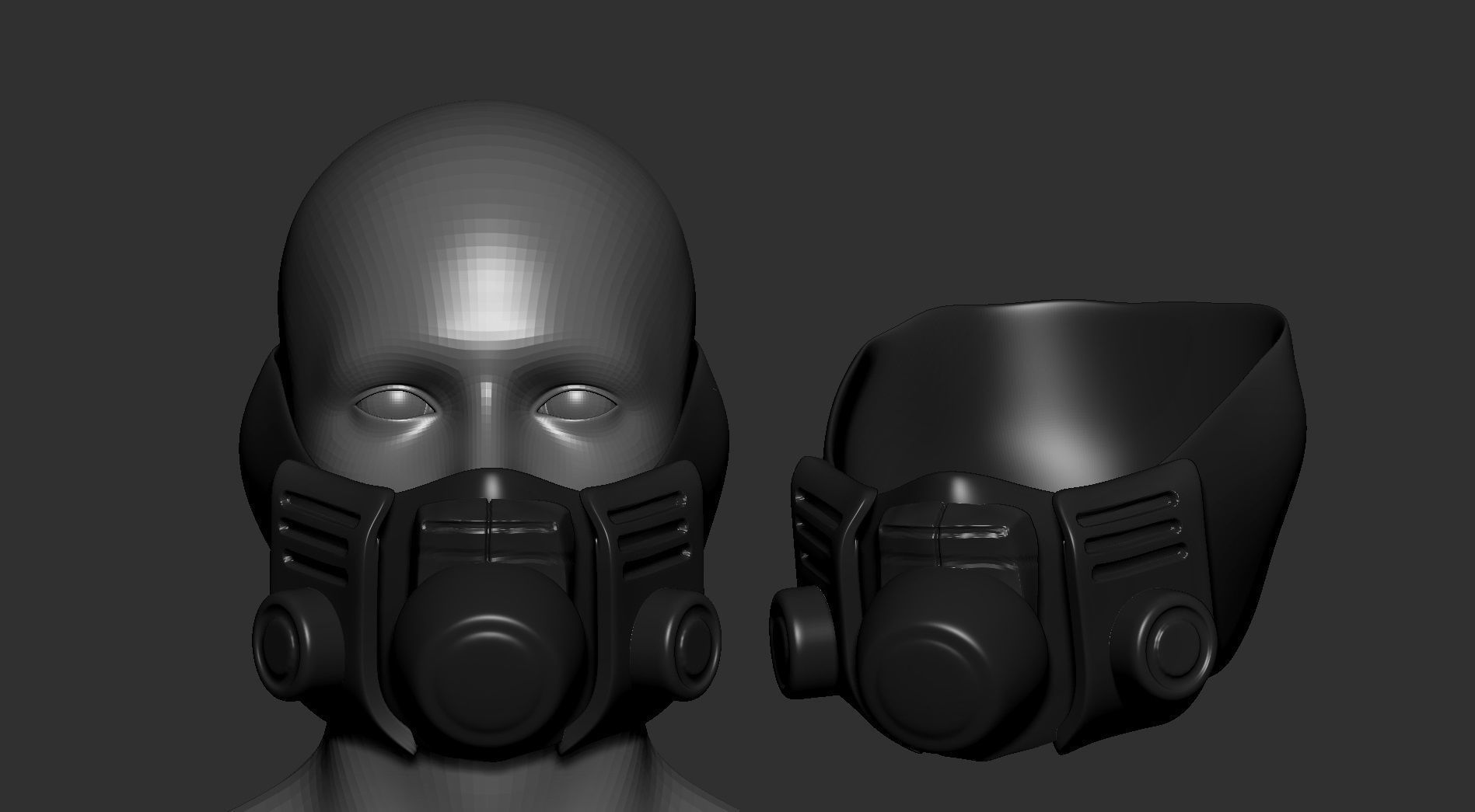 helmet high poly sculpt 3d printable