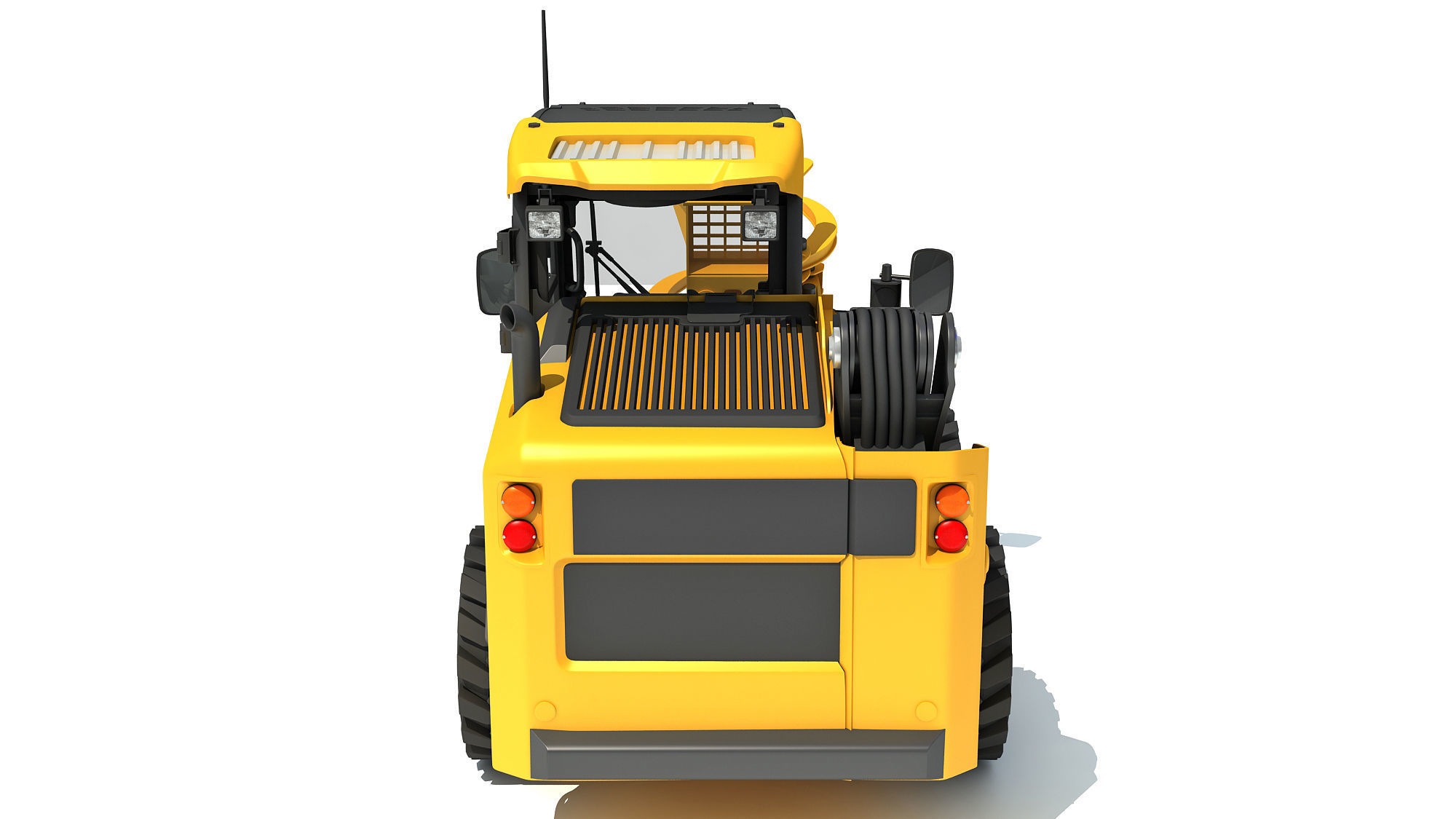 Skid Steer Loader Tree Cutter 3D model CGTrader