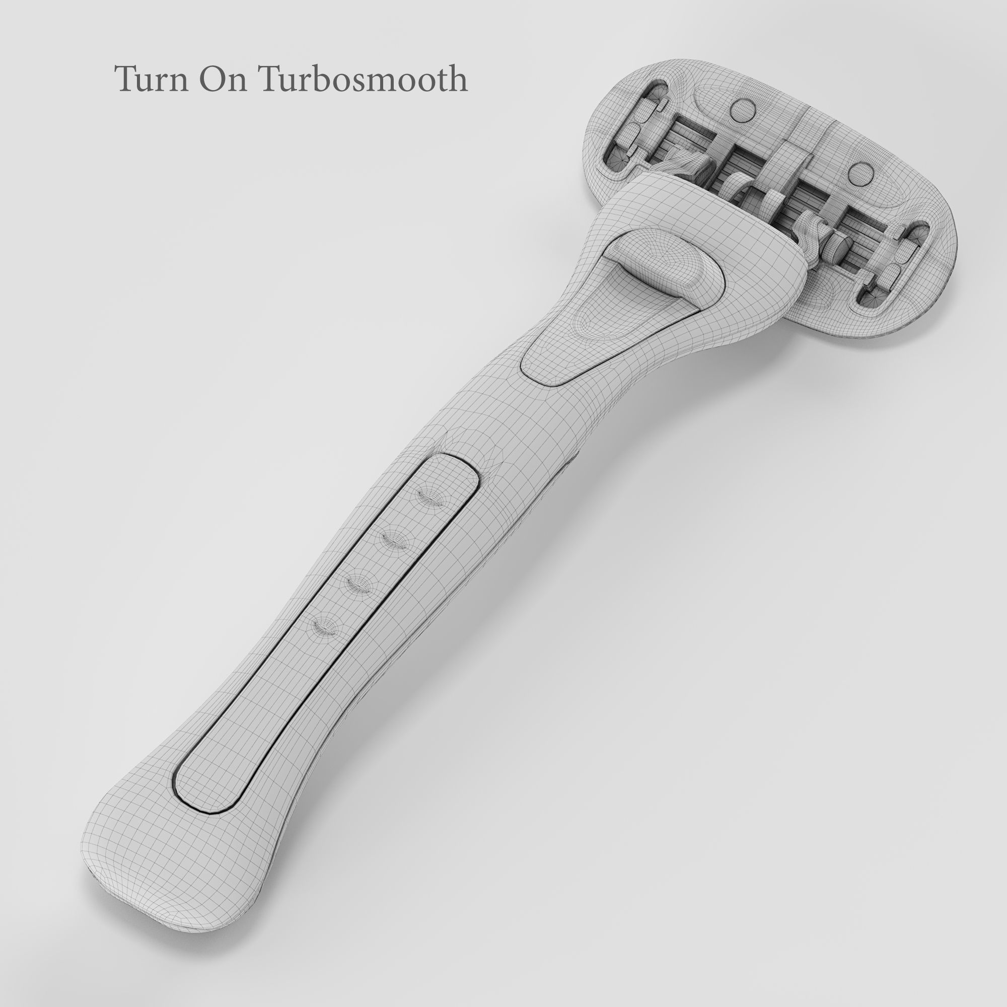 3D model Custom razor VR / AR / low-poly | CGTrader