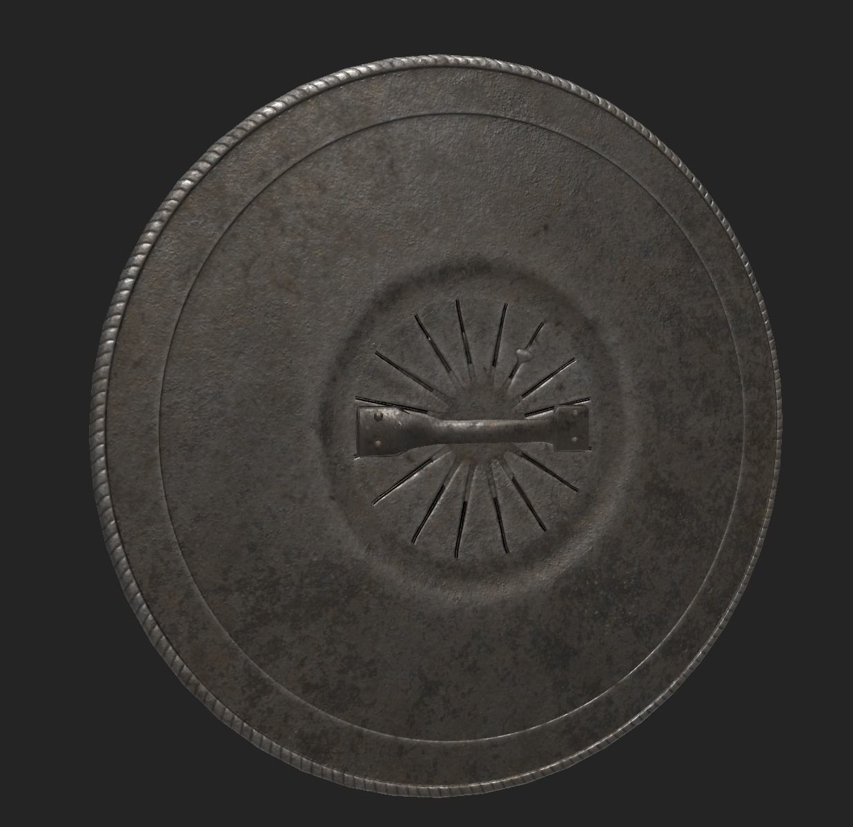 3D model Medieval Round Shield Armor - Low Poly PBR VR / AR / low-poly ...