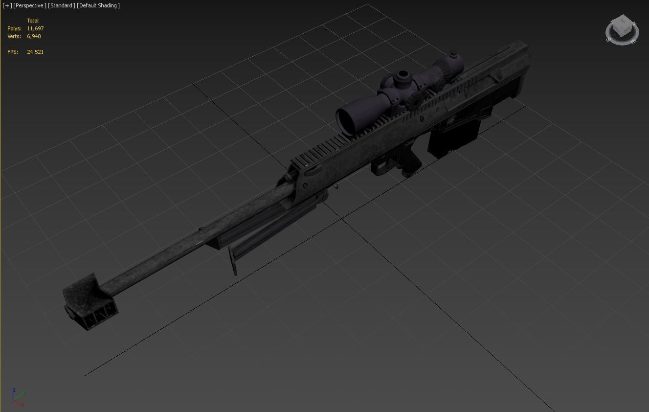 3D model XM500 Sniper Rifle VR / AR / low-poly | CGTrader