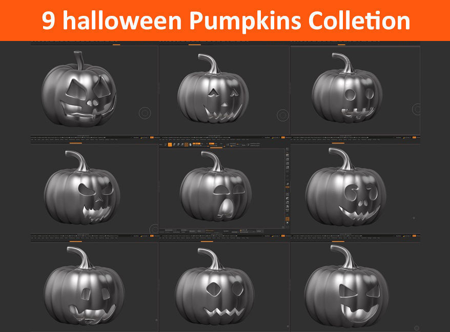 9 halloween pumpkin Mega Pack Collection