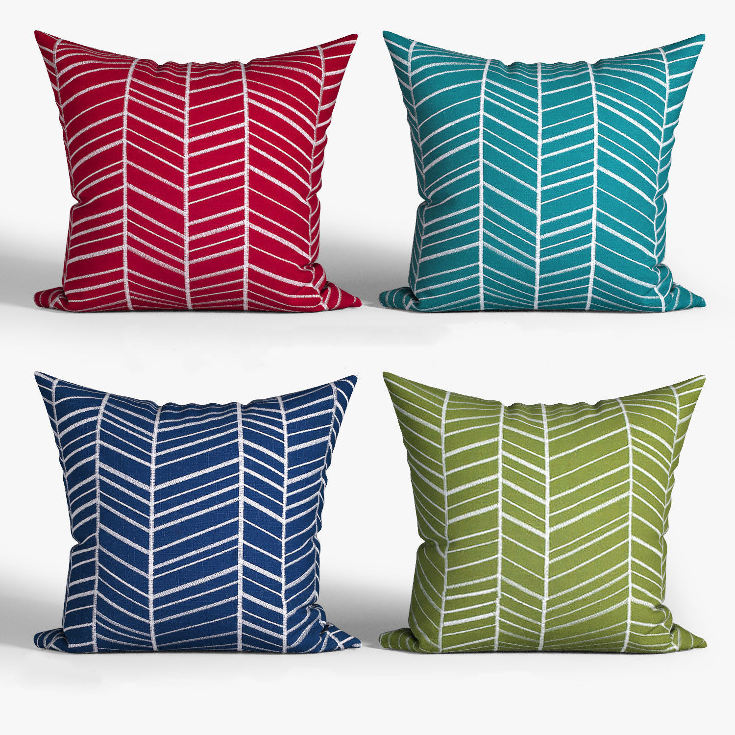Decorative pillows set 078 3D model CGTrader