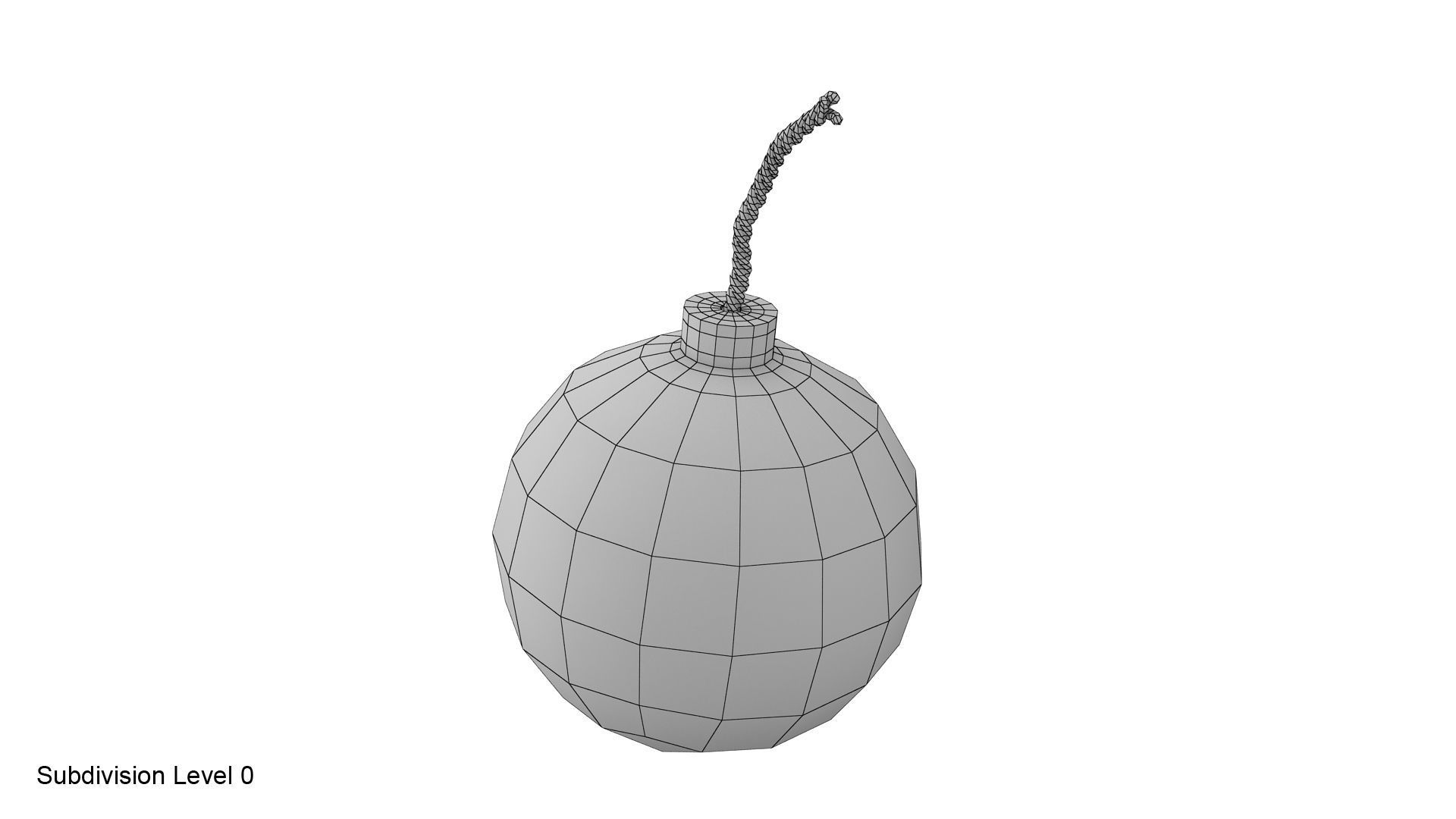Round bomb 3D model | CGTrader