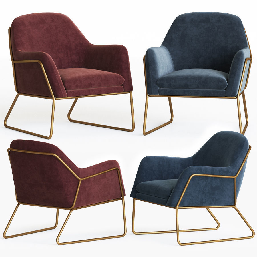Frame Armchair Made 3D model CGTrader