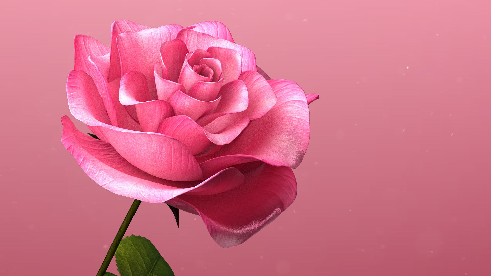 3d Rose Animated 3D model animated rigged | CGTrader