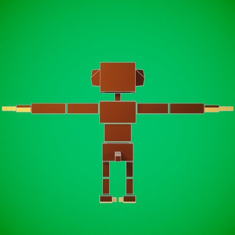 3D model Stylized Monkey Rigged-Animated VR / AR / low-poly | CGTrader
