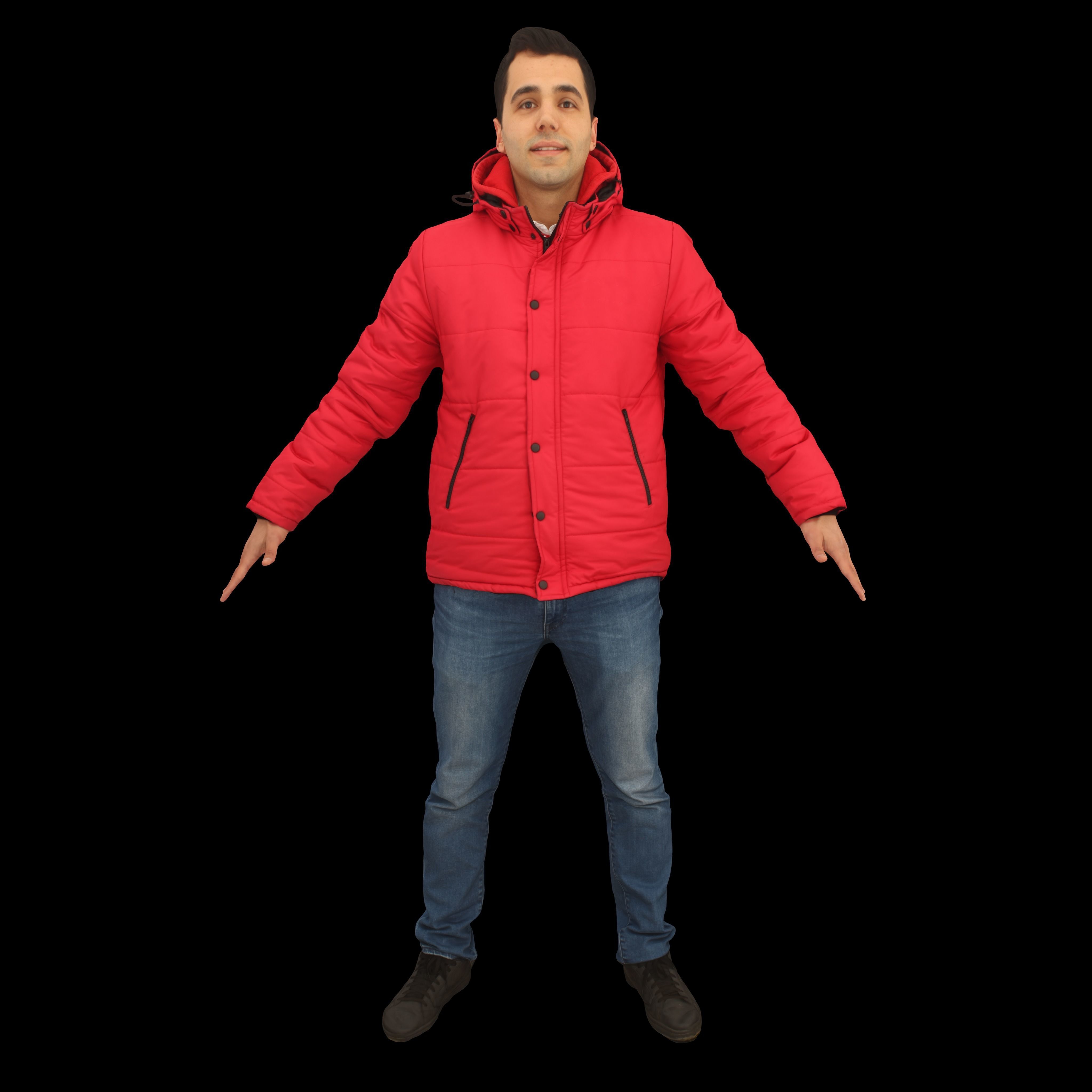 No445 - Red Male A Pose