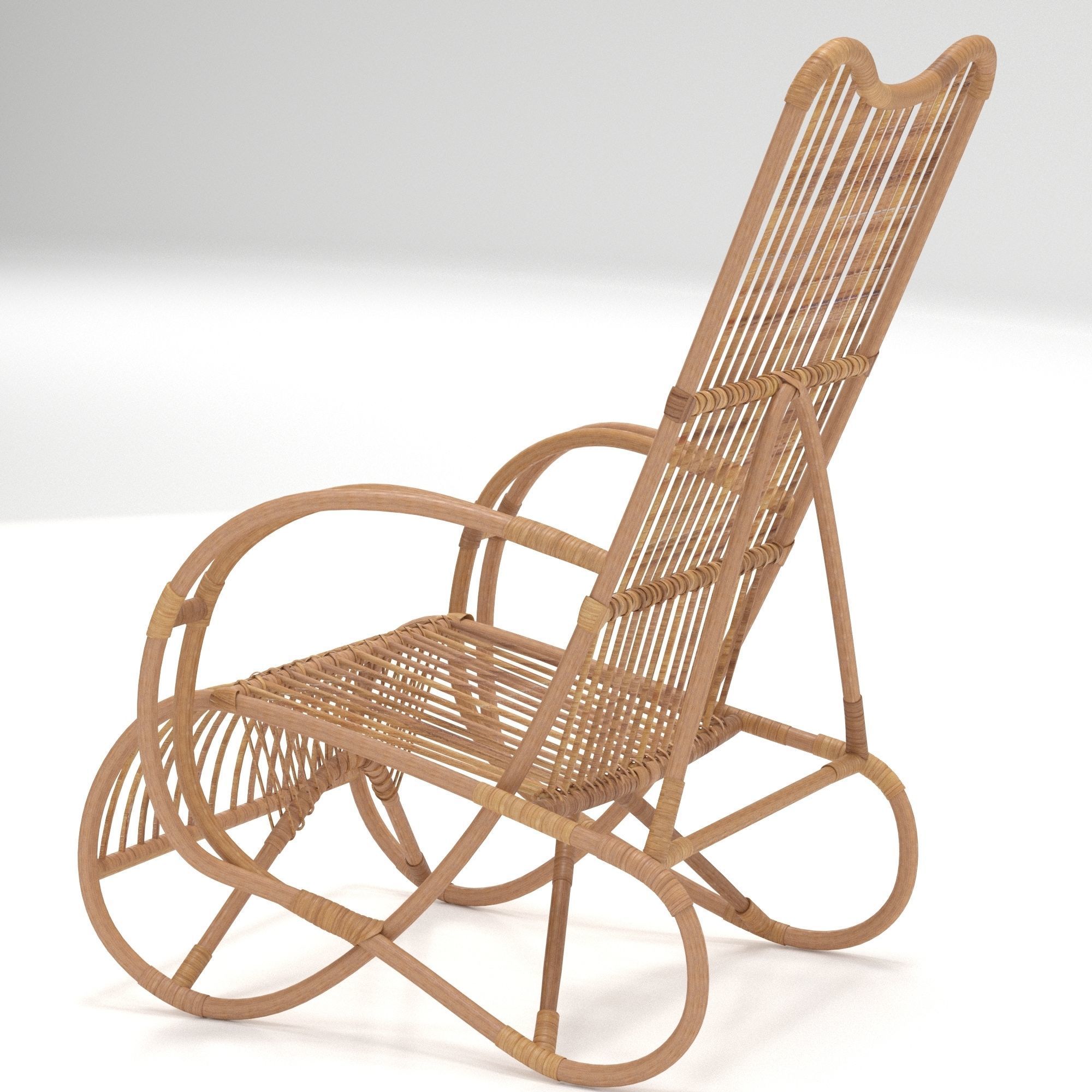 Dallas Rattan Chair 3D model CGTrader