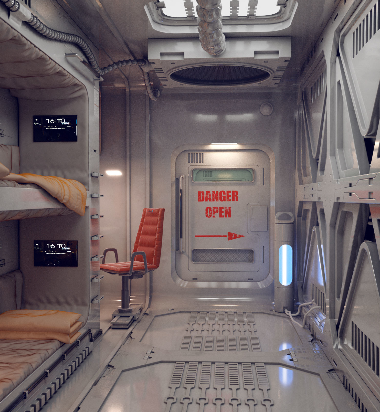 sci fi rooms and textures 3D model | CGTrader